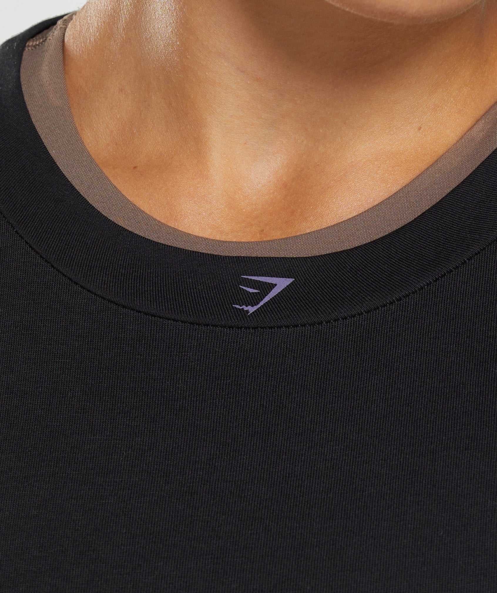 Black / Purple Gymshark 315 Midi Women's T Shirts | NFEVLC708