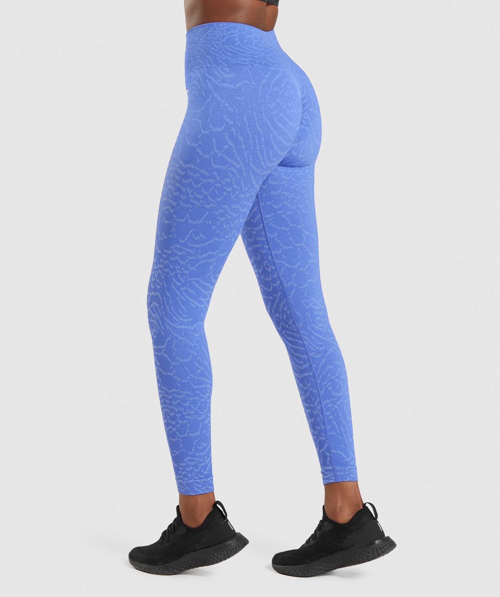 Blue Gymshark Adapt Animal Seamless Women's Leggings | JVANKB638