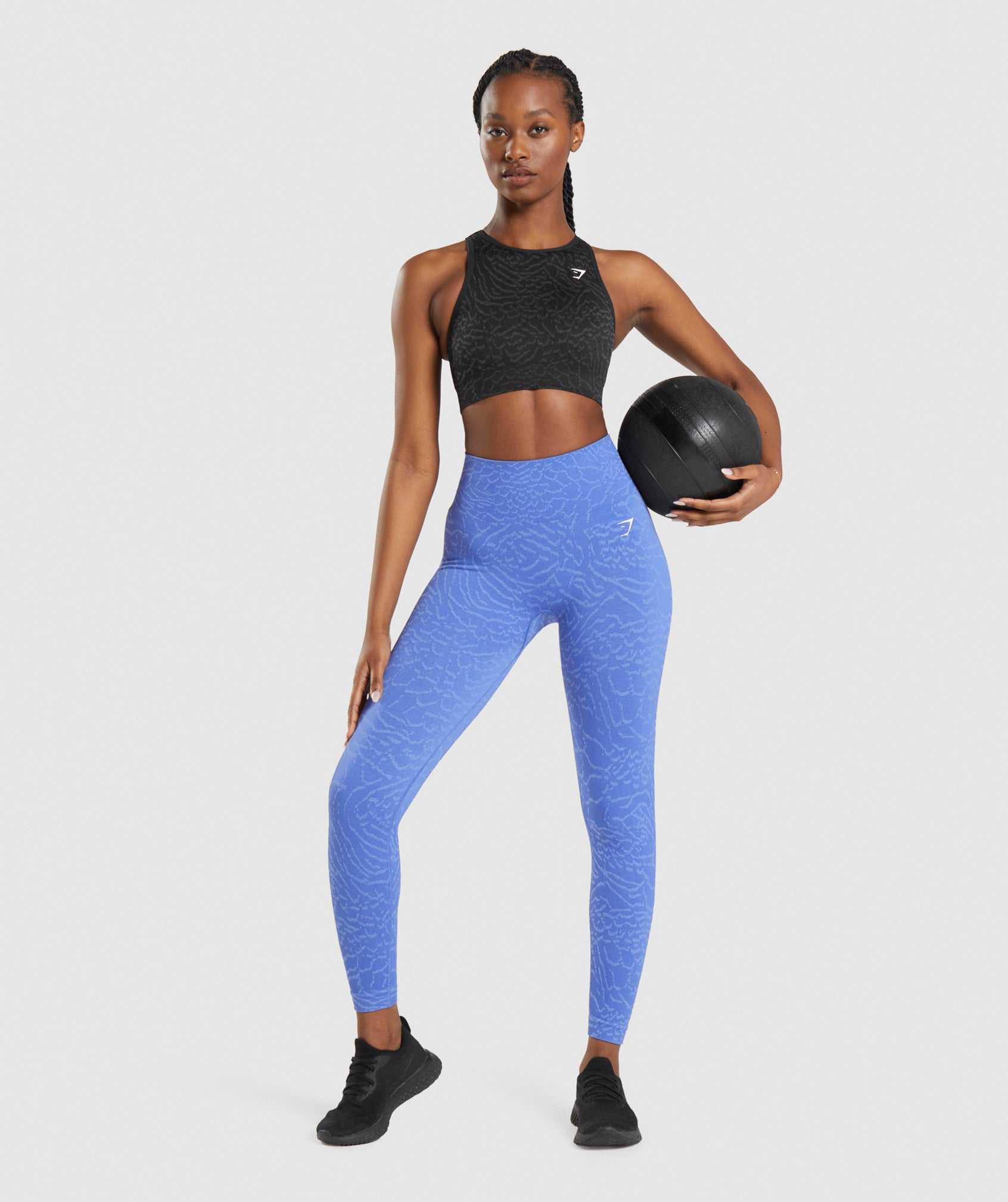 Blue Gymshark Adapt Animal Seamless Women's Leggings | JVANKB638