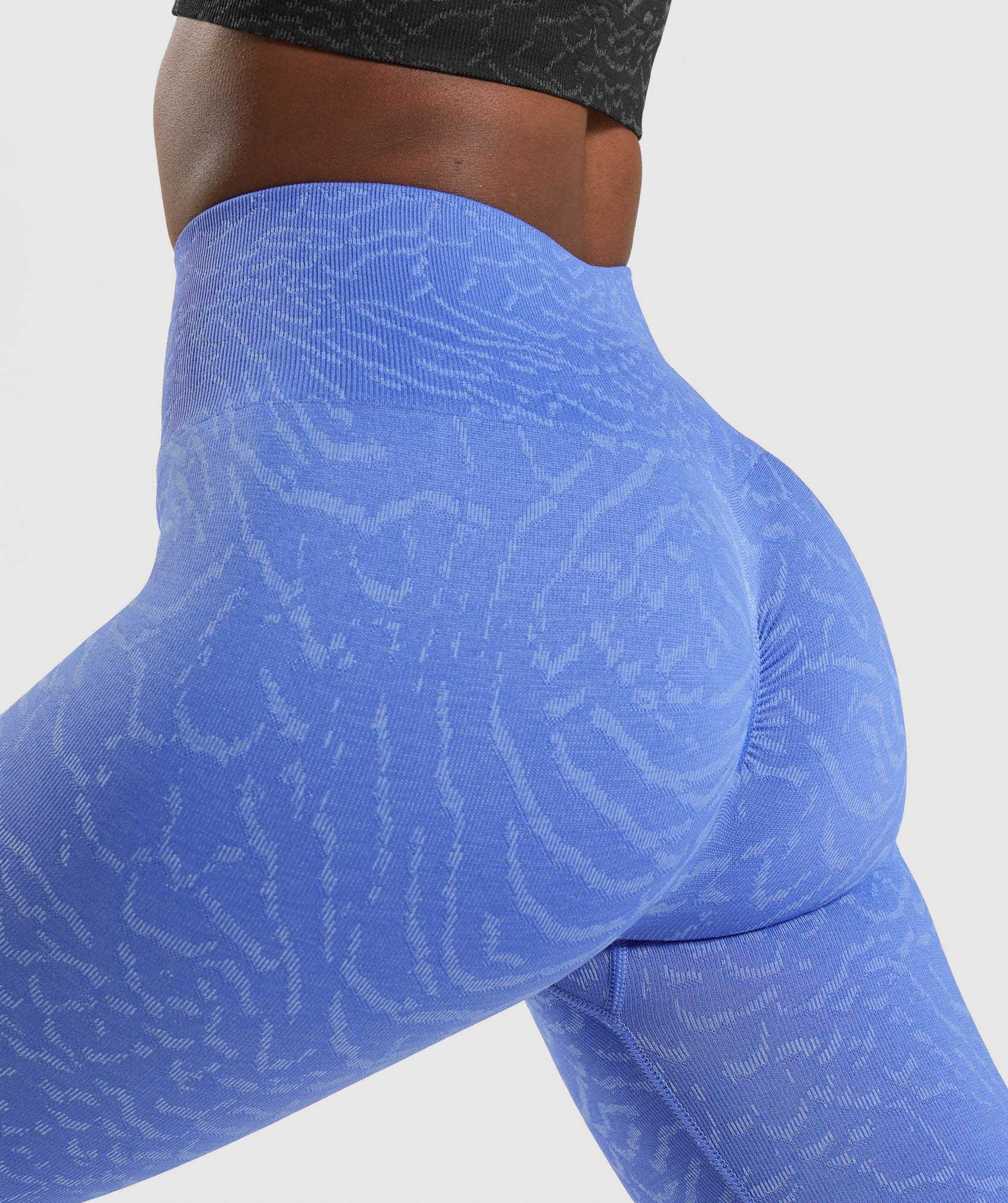 Blue Gymshark Adapt Animal Seamless Women's Leggings | JVANKB638