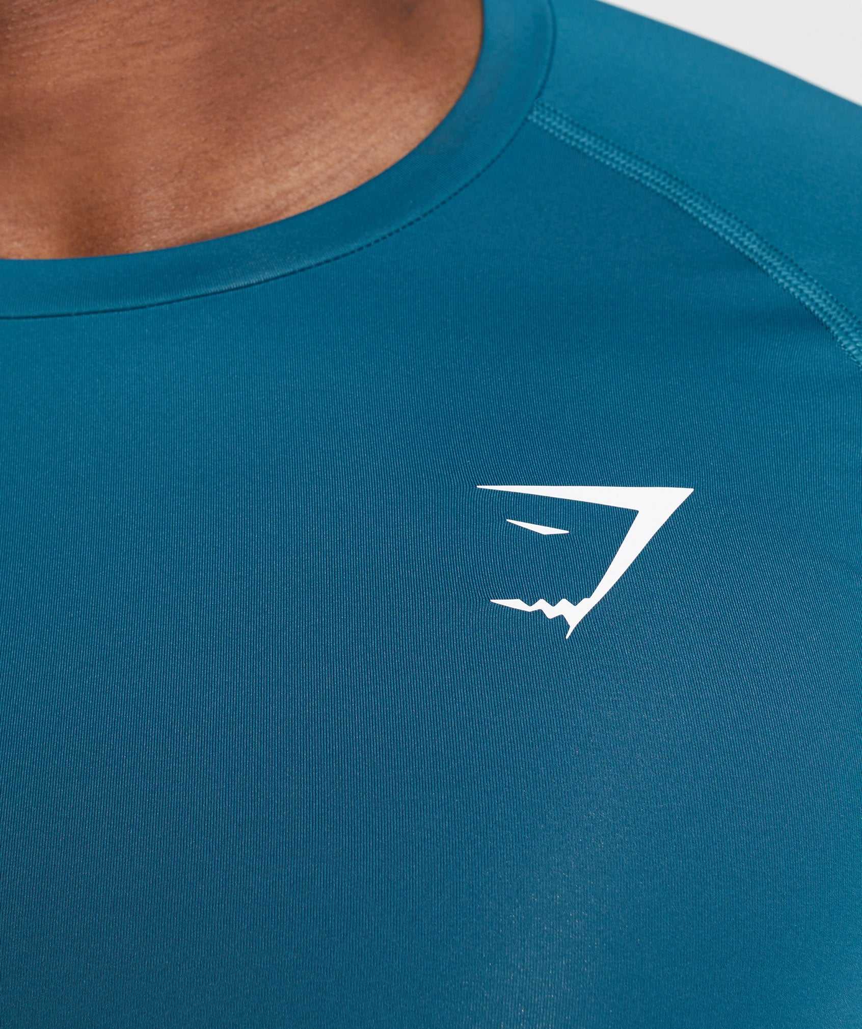 Blue Gymshark Element Baselayer Long Sleeve Men's T Shirts | BQINXS029