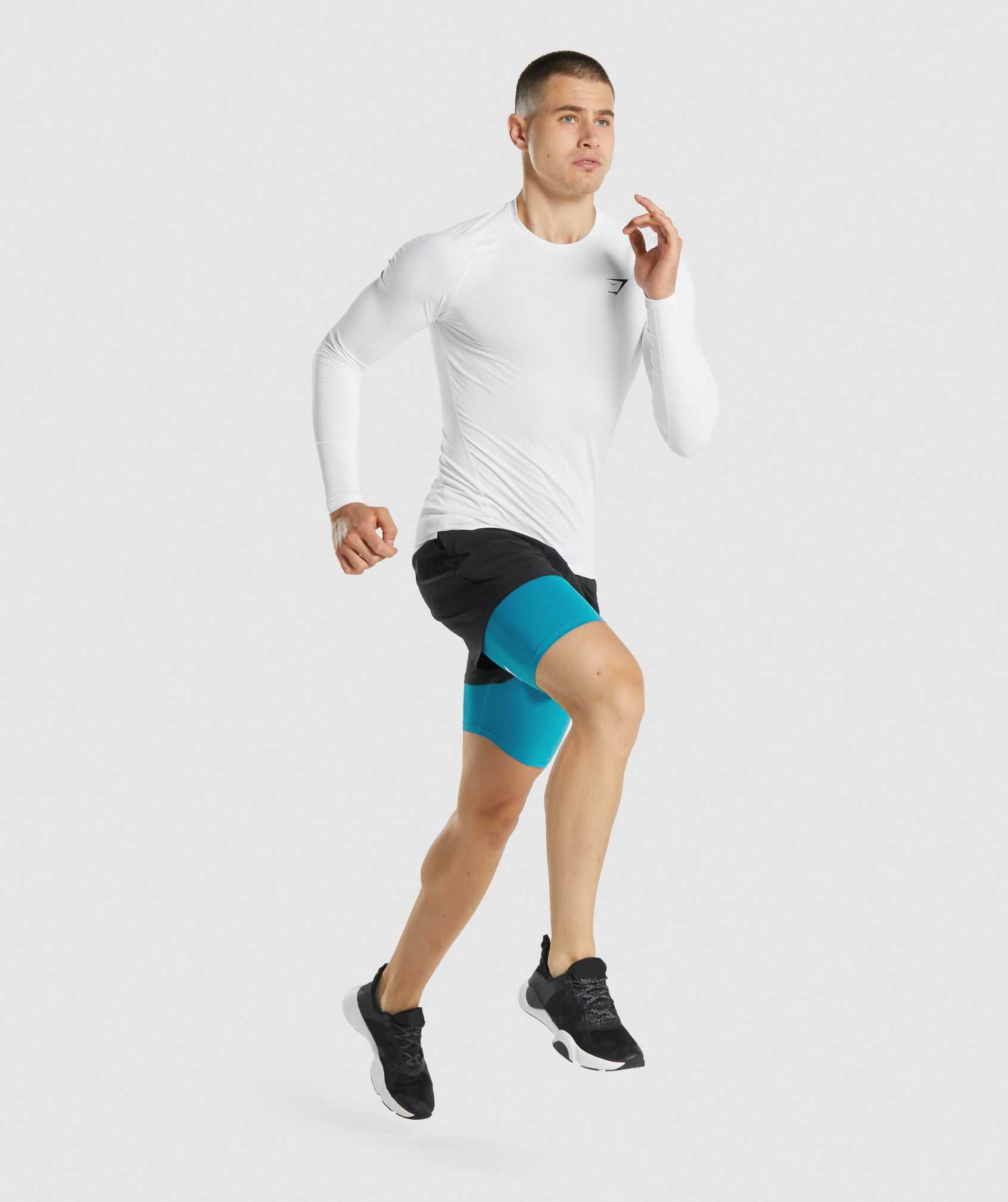 Blue Gymshark Element Baselayer Men's Shorts | LKOBXS870