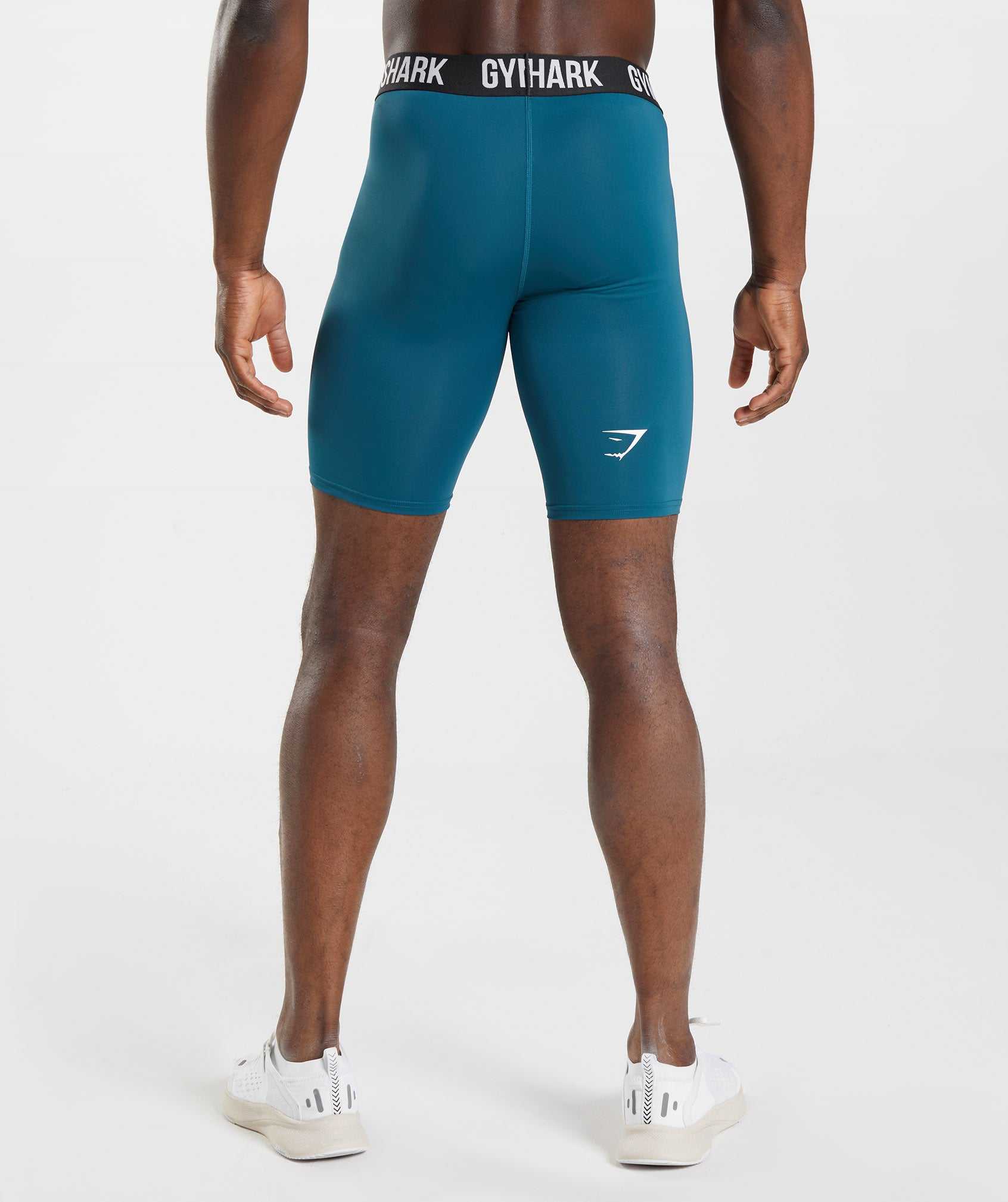 Blue Gymshark Element Baselayer Men's Shorts | NBHECR896