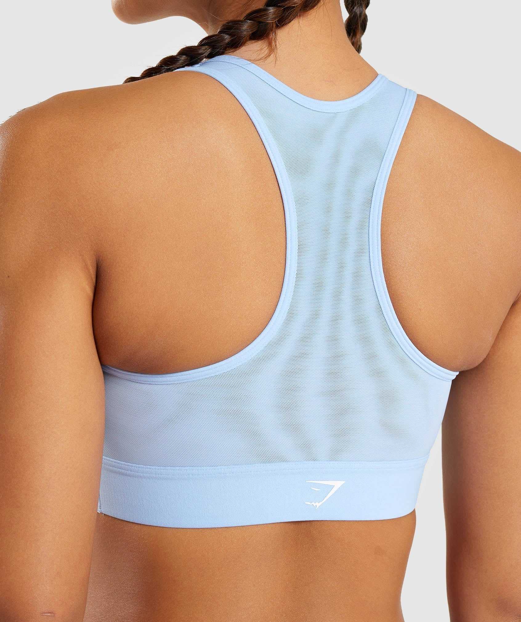 Blue Gymshark Lightweight High Support Women's Sports Bra | UHMYXW189