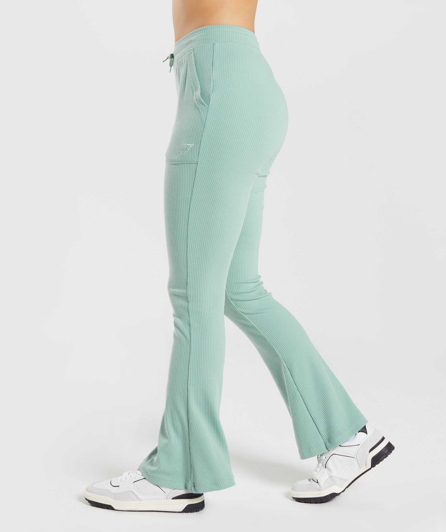 Blue Gymshark Pause Flared Pants Women's Jogger | YEWUVD508