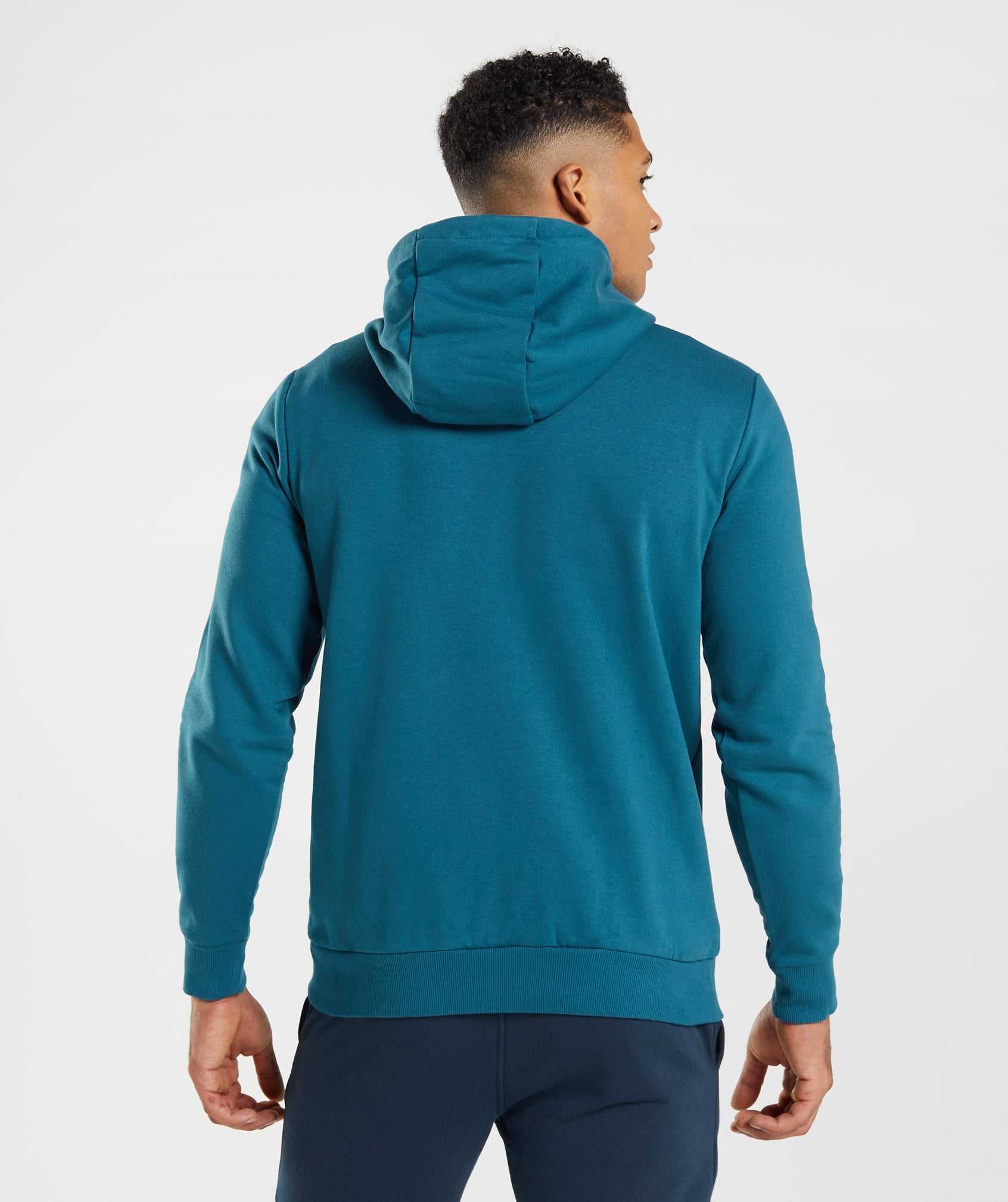 Blue Gymshark Sharkhead Infill Men's Hoodie | BTEKAD178