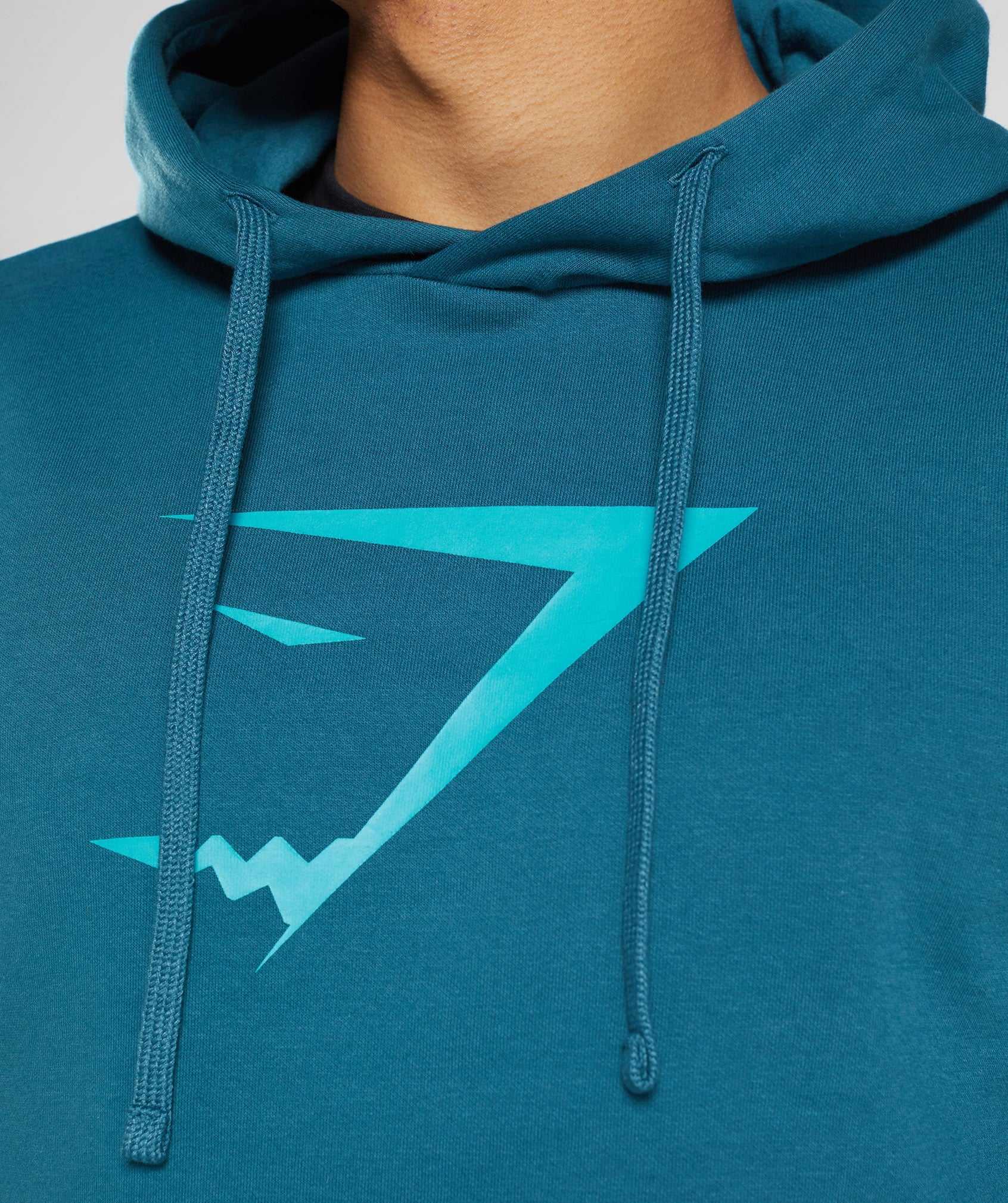 Blue Gymshark Sharkhead Infill Men's Hoodie | BTEKAD178