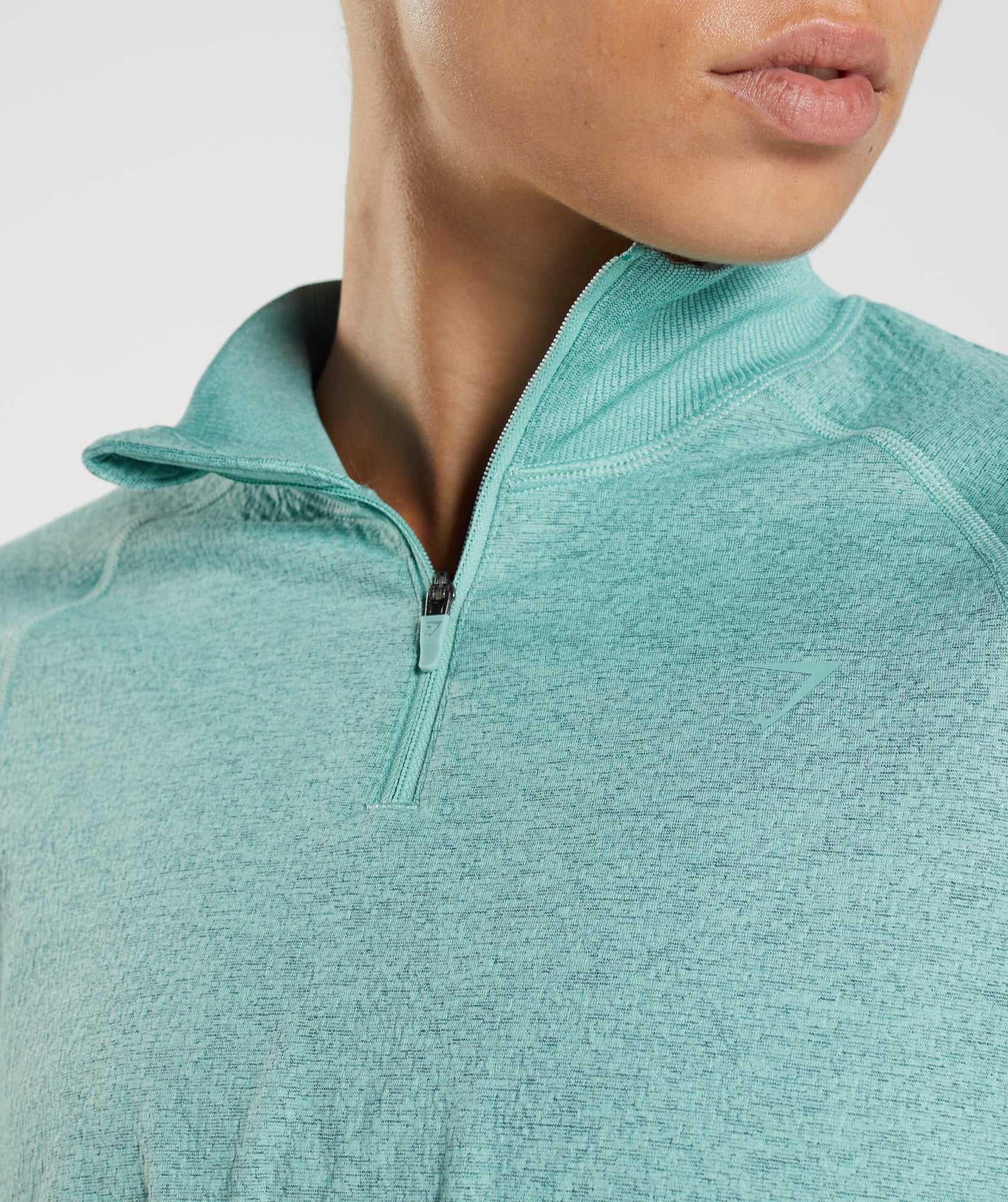 Blue / Turquoise Gymshark 315 Long Sleeve Warmup Women's Pullover | JHGTLW928