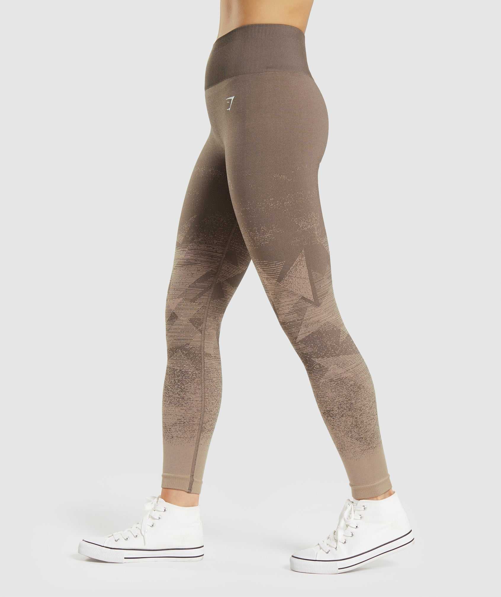 Brown Gymshark Adapt Ombre Seamless Women's Leggings | CWRILH492