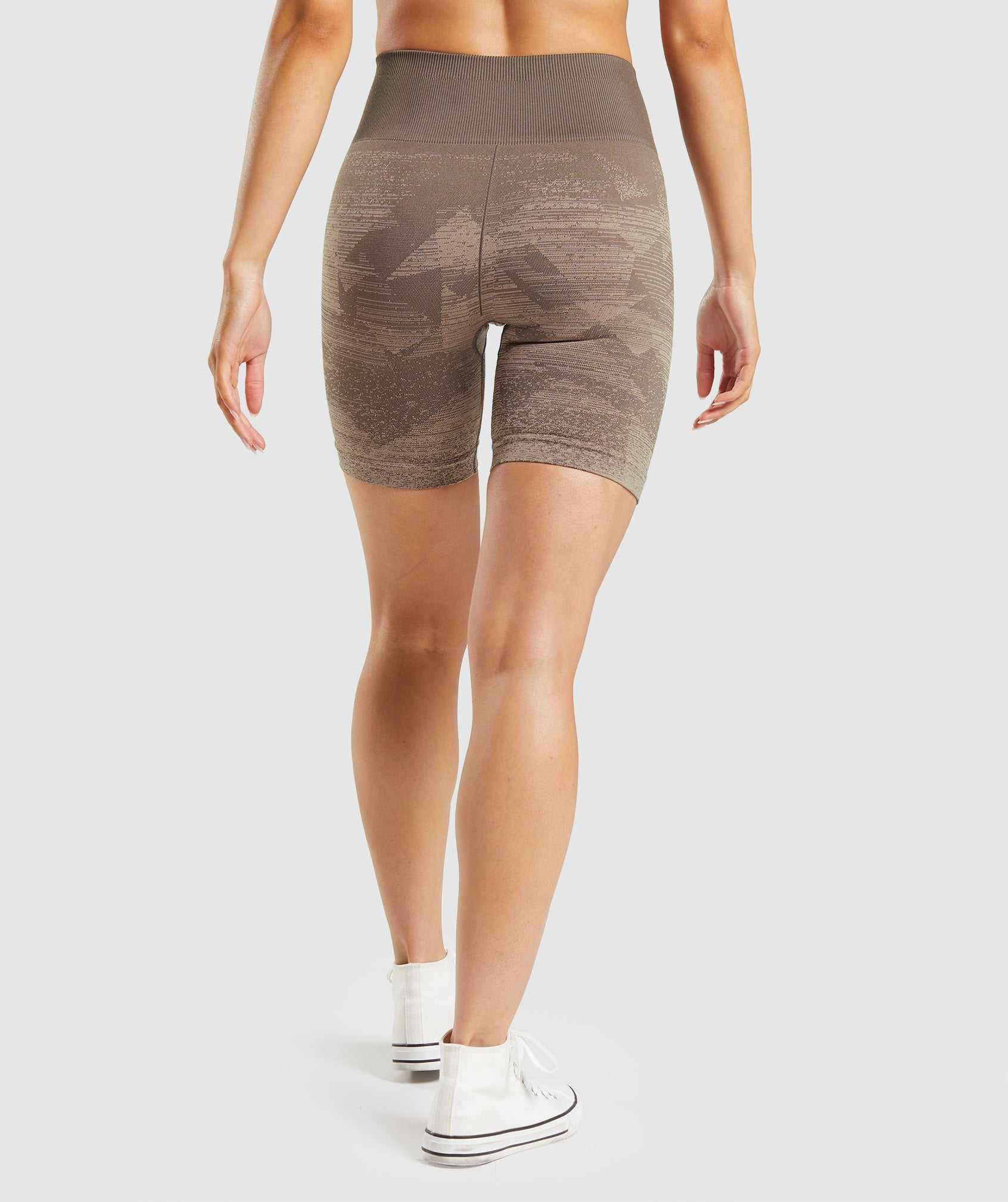 Brown Gymshark Adapt Ombre Seamless Women's Shorts | KBGIFR708