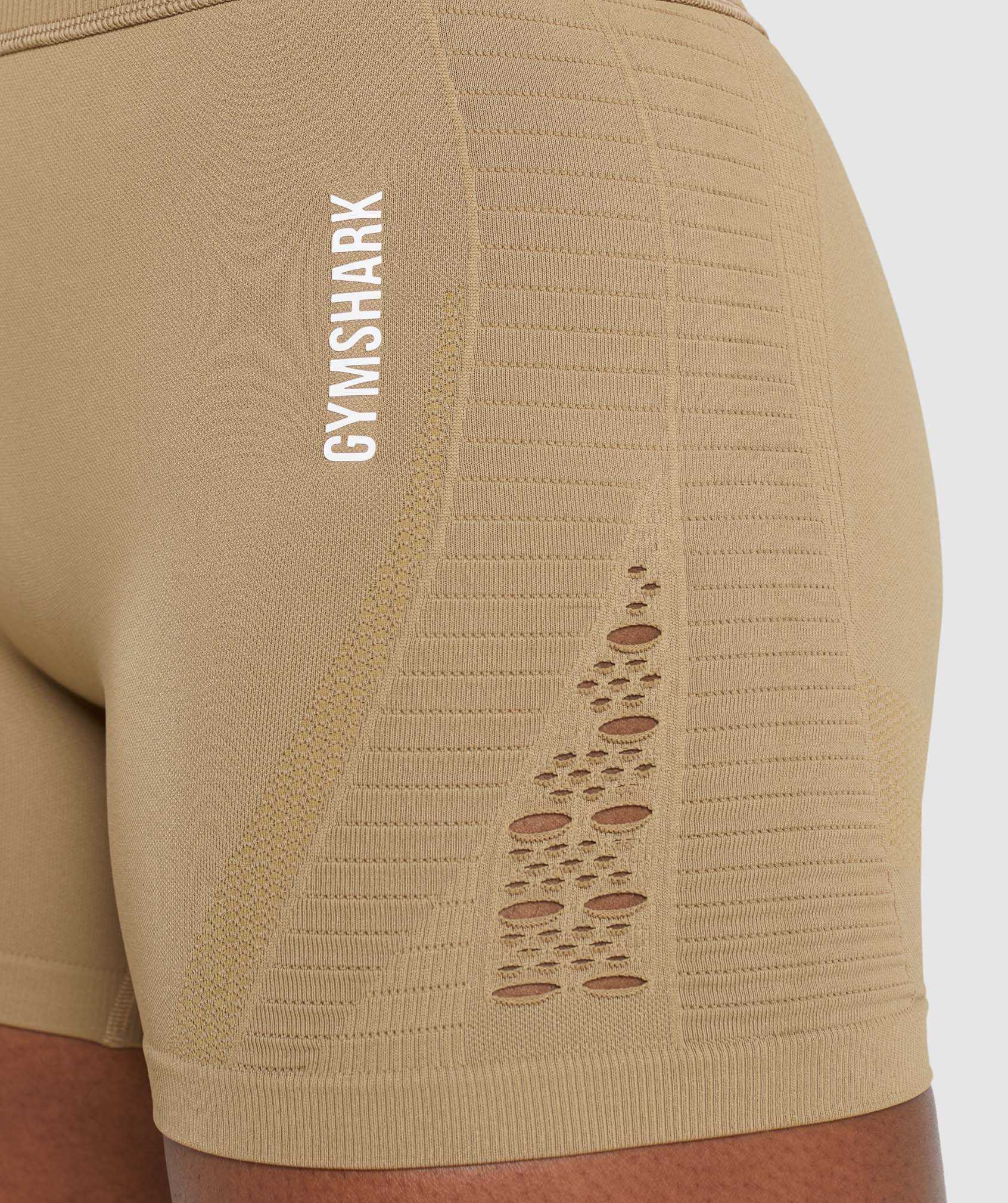 Brown Gymshark Energy Seamless Women's Shorts | LMBWUA124