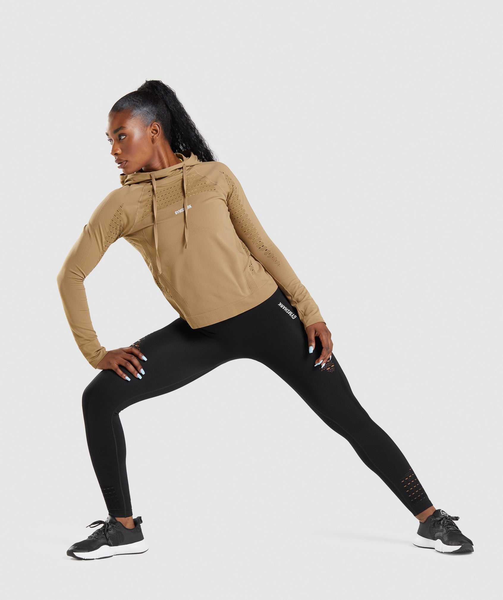 Brown Gymshark Energy Seamless Women's Pullover | QATMBG947