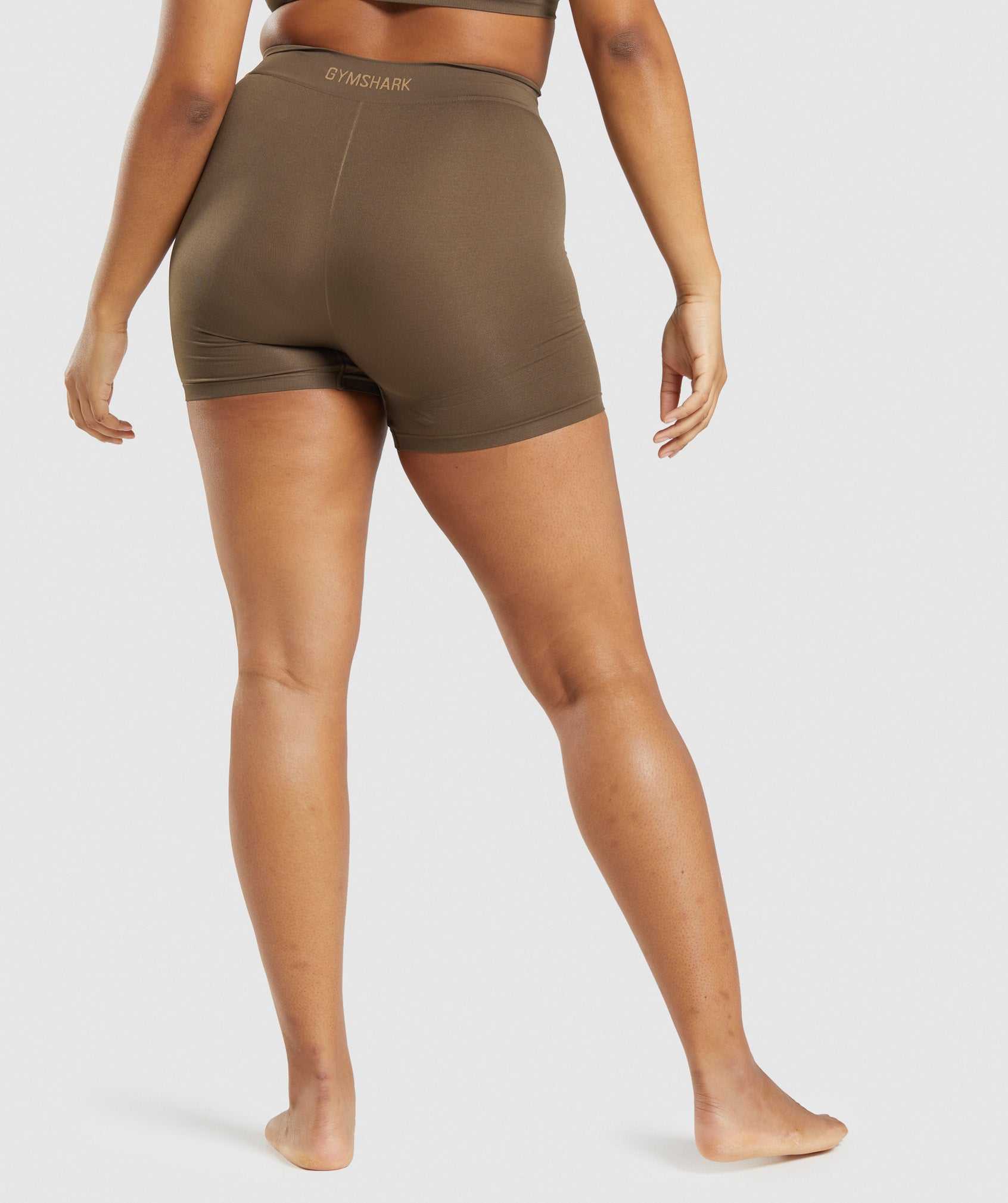 Brown Gymshark Seamless Boxers Women's Underwear | BZKJEQ870