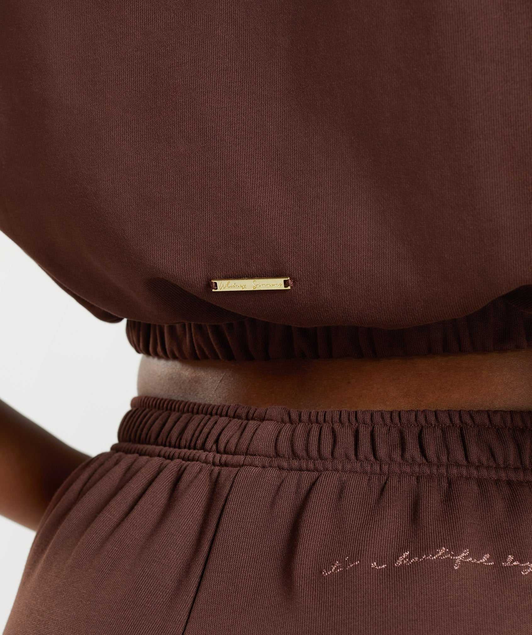 Brown Gymshark Whitney Cropped Sleeveless Women's Pullover | NPTZBJ594