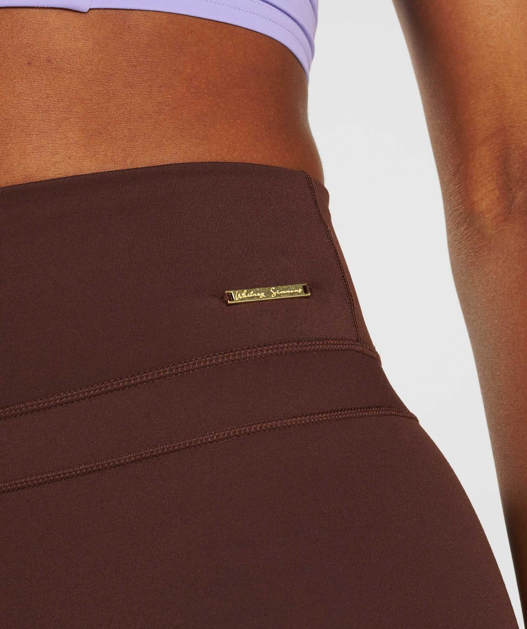 Brown Gymshark Whitney Cycling Women's Shorts | JIAPEM605