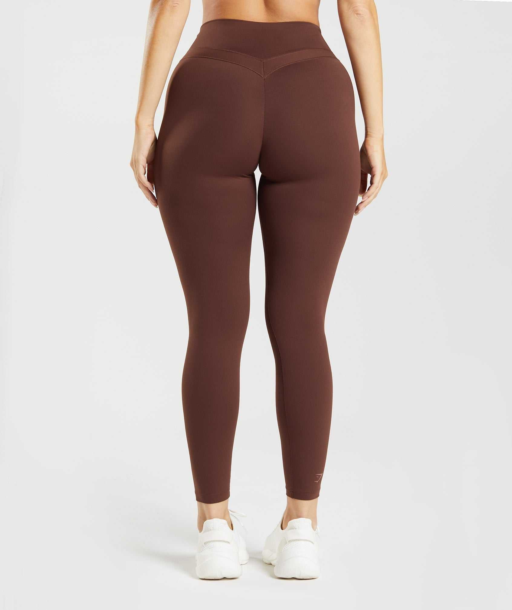 Brown Gymshark Whitney High Rise Women's Leggings | CIMNWE710