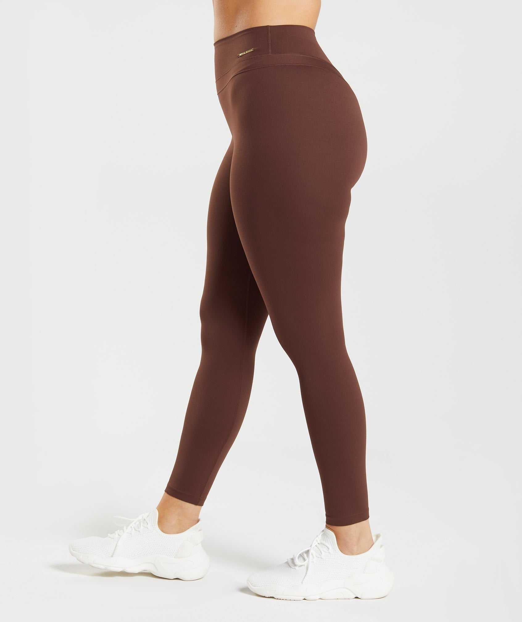 Brown Gymshark Whitney High Rise Women's Leggings | CIMNWE710