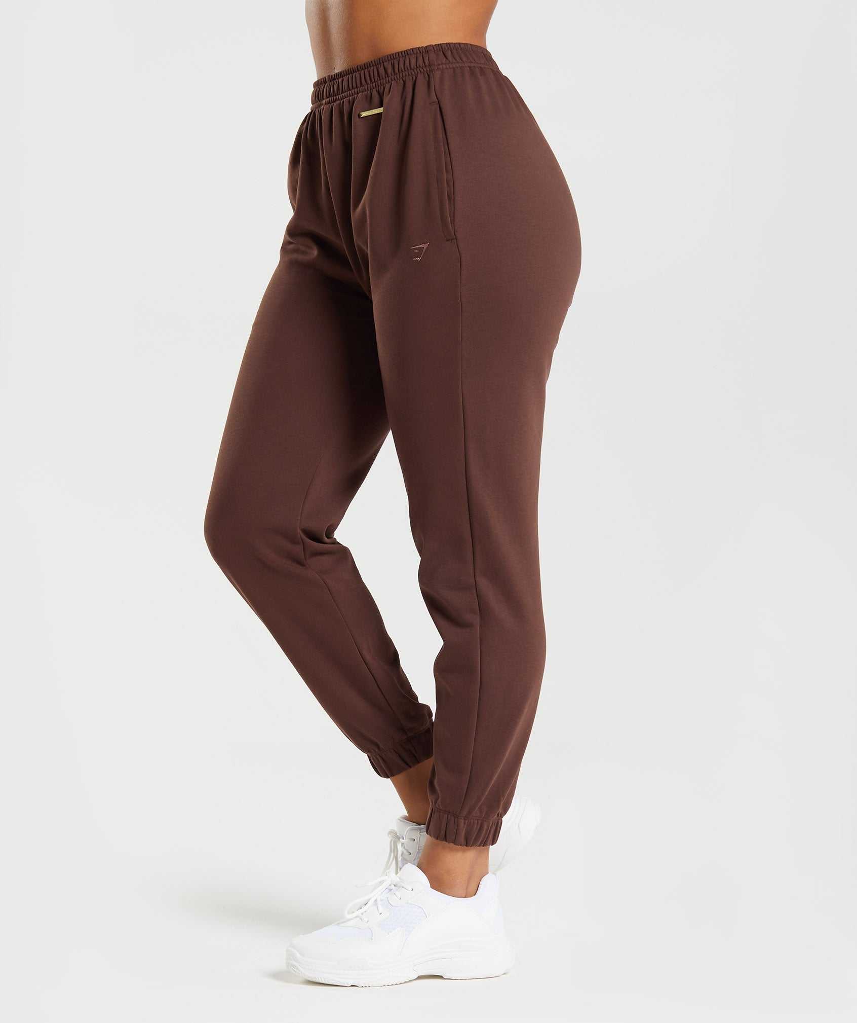 Brown Gymshark Whitney Loose Women's Jogger | MTZRUH932