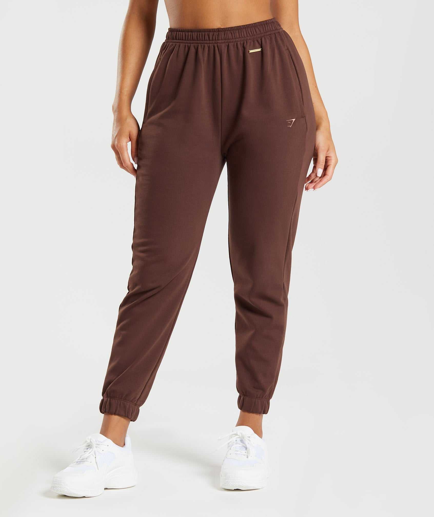 Brown Gymshark Whitney Loose Women\'s Jogger | MTZRUH932