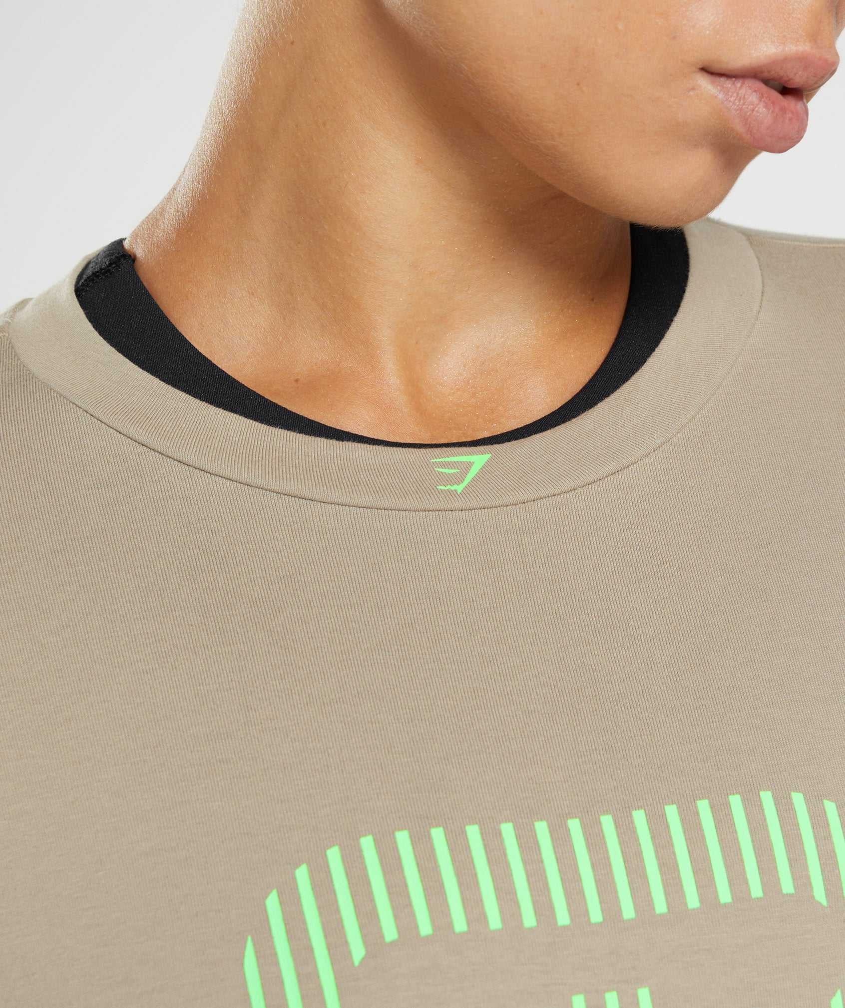 Brown / Light Green Gymshark 315 Midi Women's T Shirts | GXLSIK134