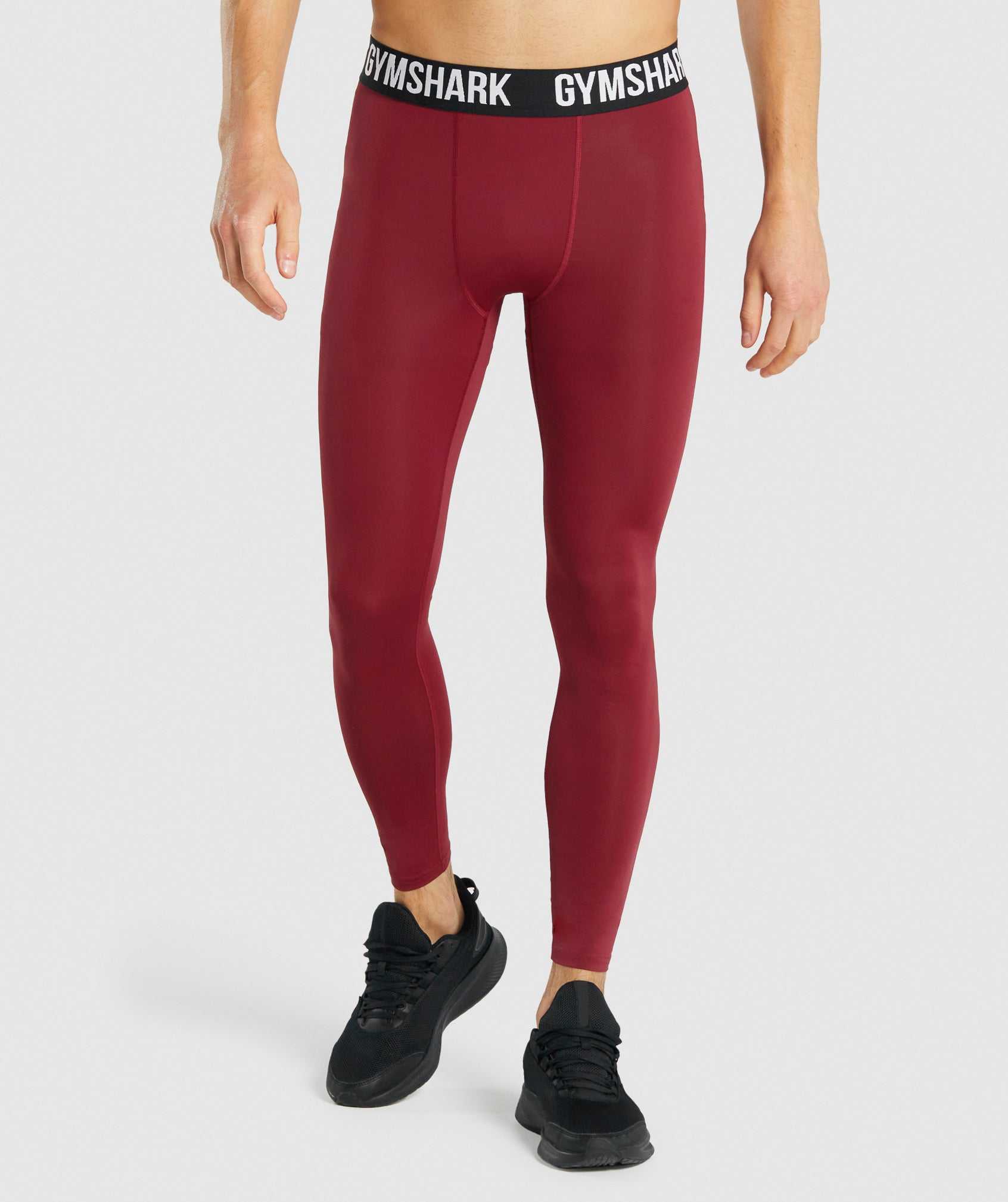 Burgundy Gymshark Element Baselayer Men\'s Shorts | BGOQYR786