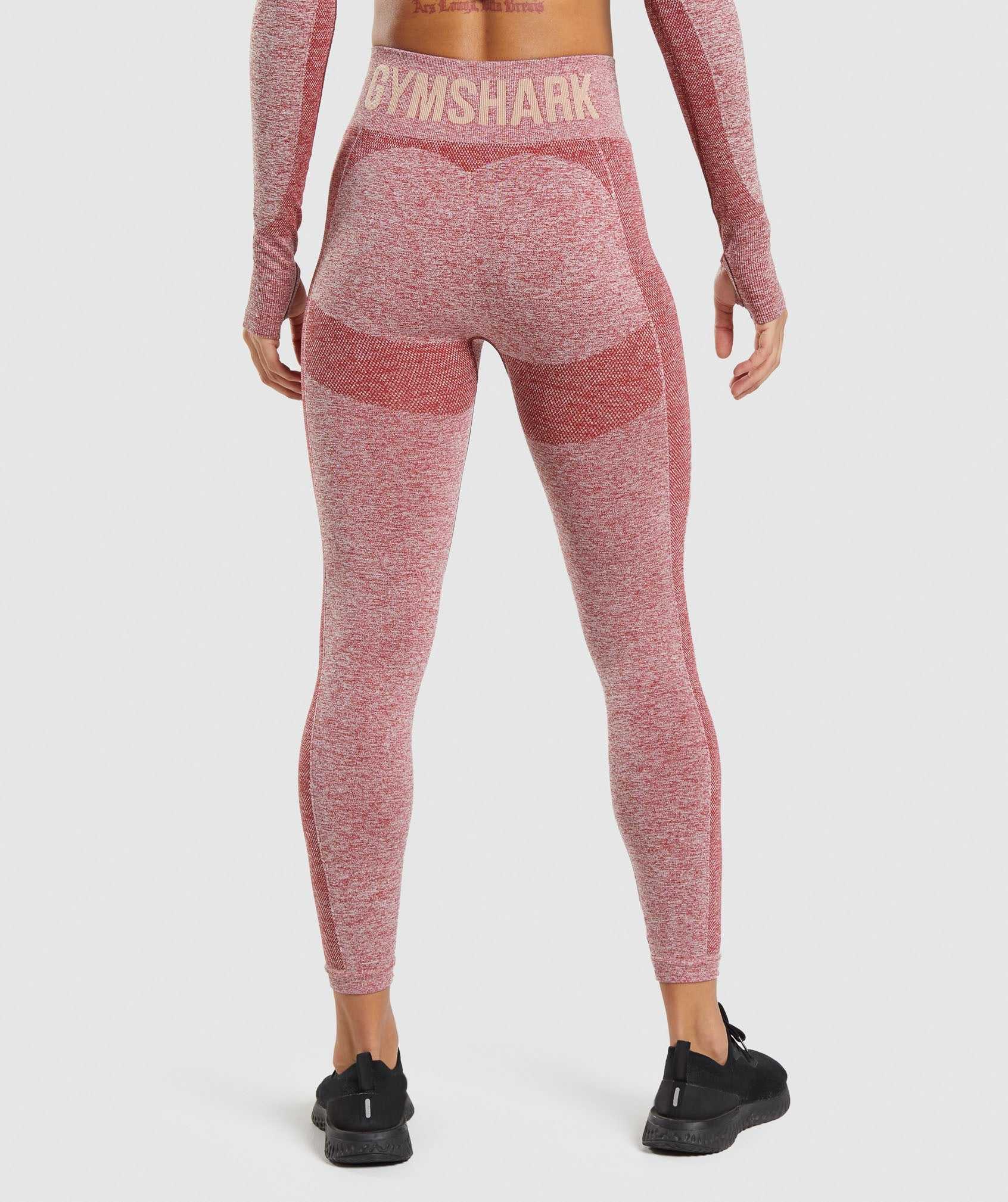 Burgundy Gymshark Flex High Waisted Women's Leggings | IRQTEV643