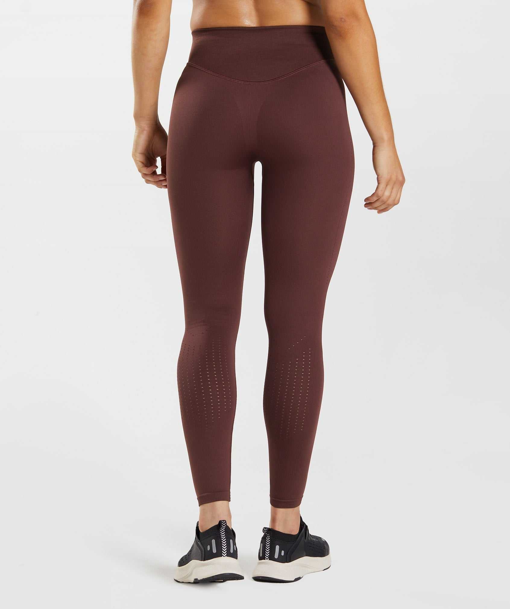 Burgundy Gymshark Sweat Seamless Sculpt Women's Leggings | NDXFRC204