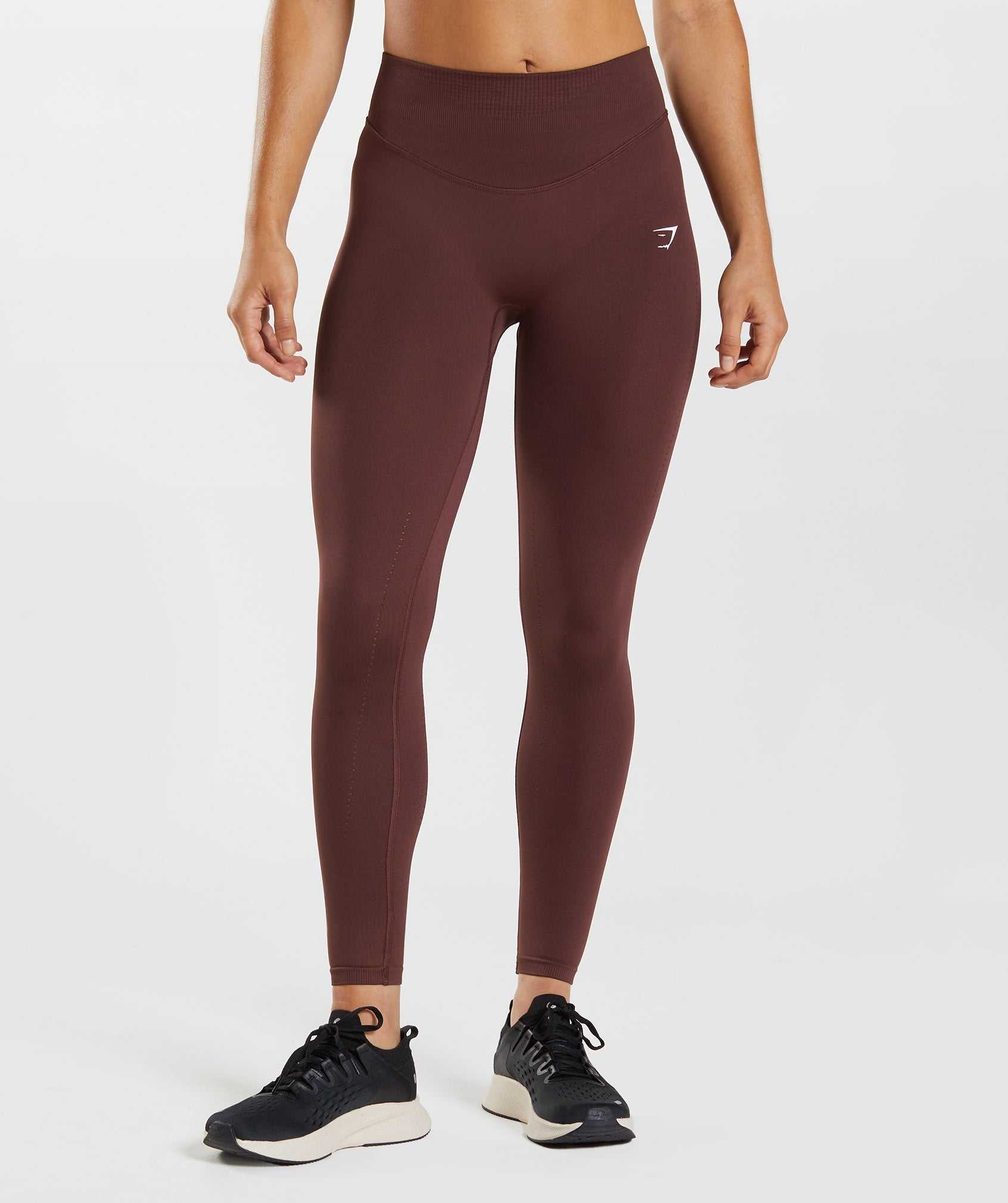 Burgundy Gymshark Sweat Seamless Sculpt Women\'s Leggings | NDXFRC204