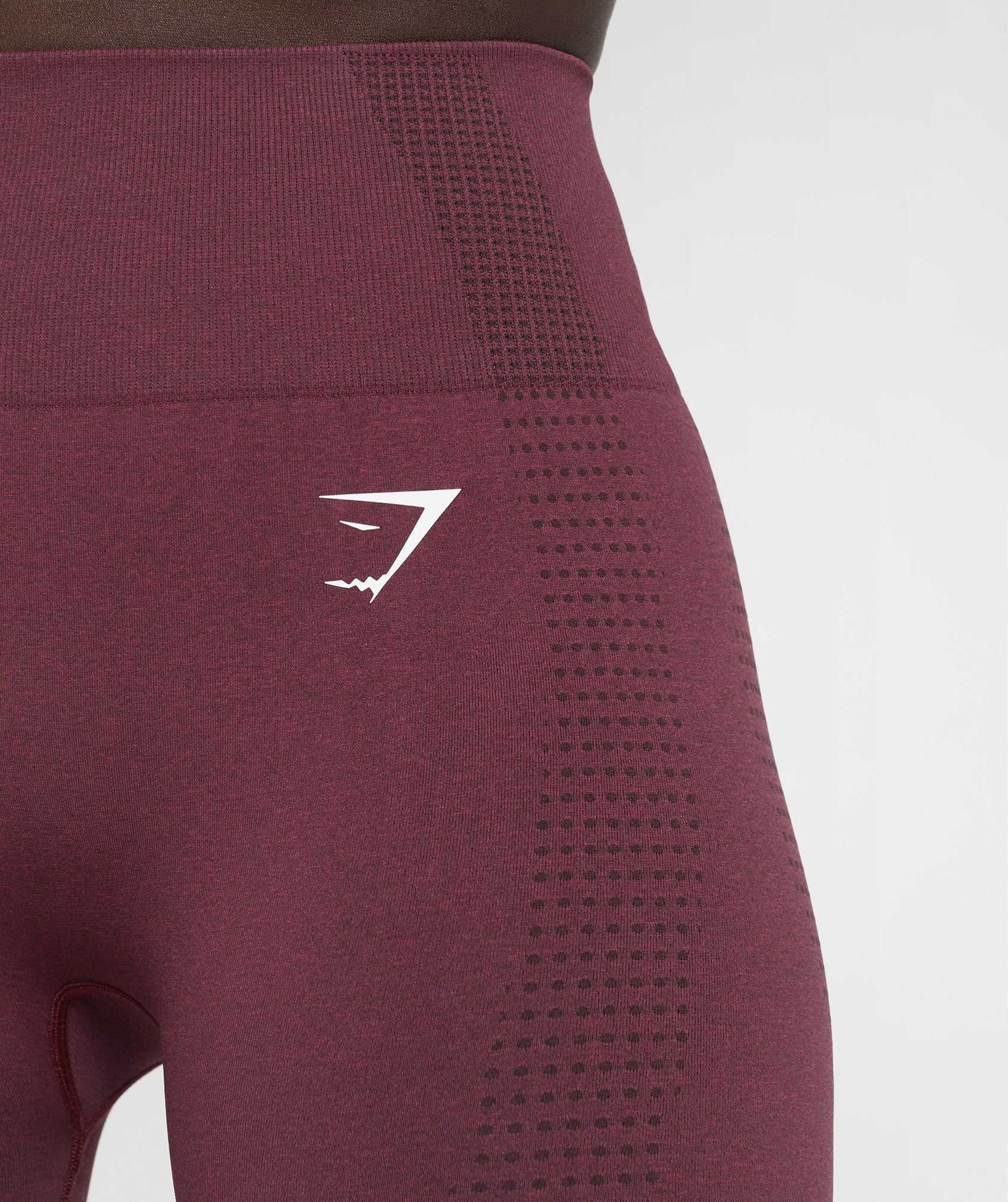 Burgundy Gymshark Vital Seamless 2.0 Women's Leggings | ESXJRZ765