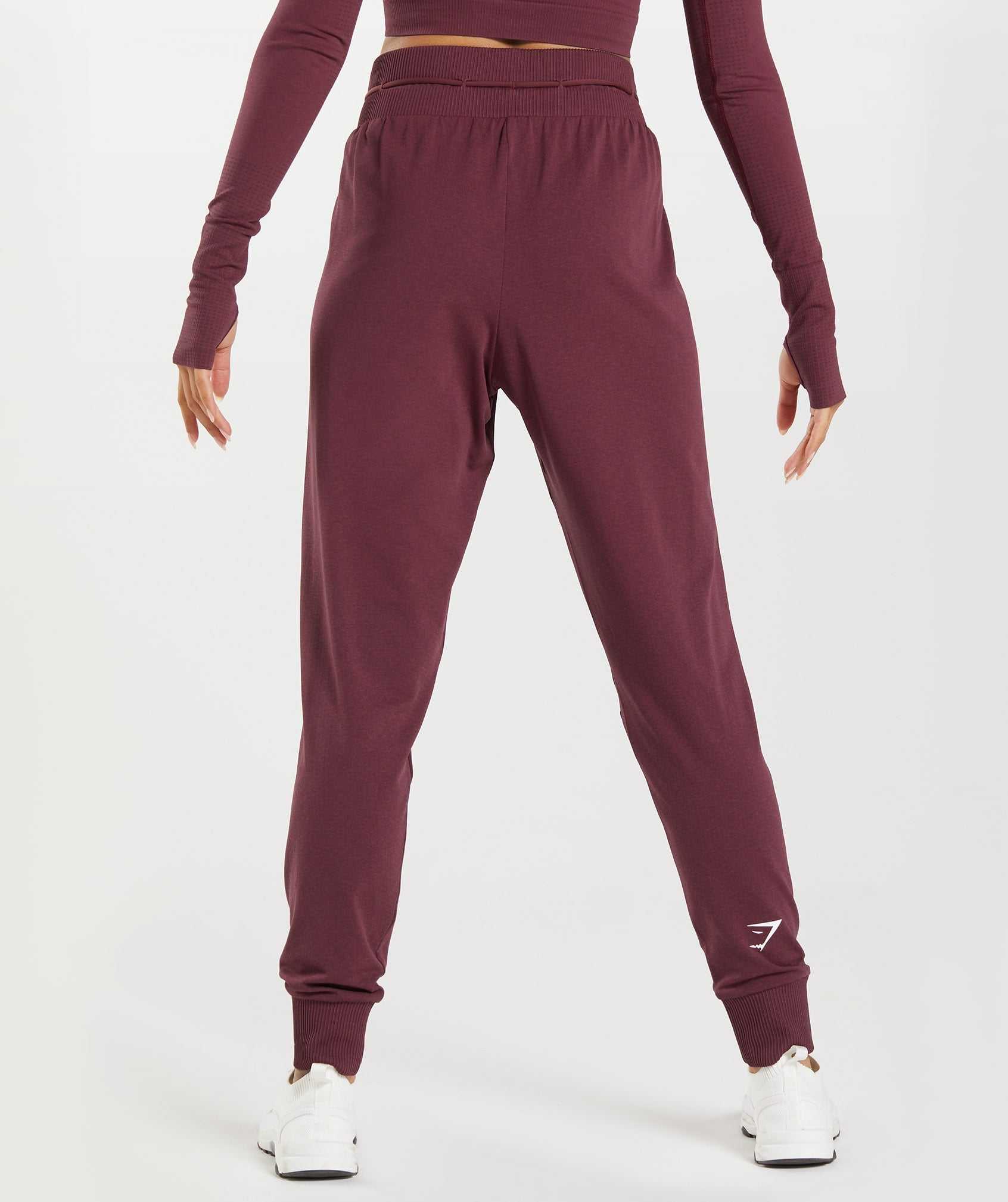 Burgundy Gymshark Vital Seamless 2.0 Women's Jogger | JCKEGP138