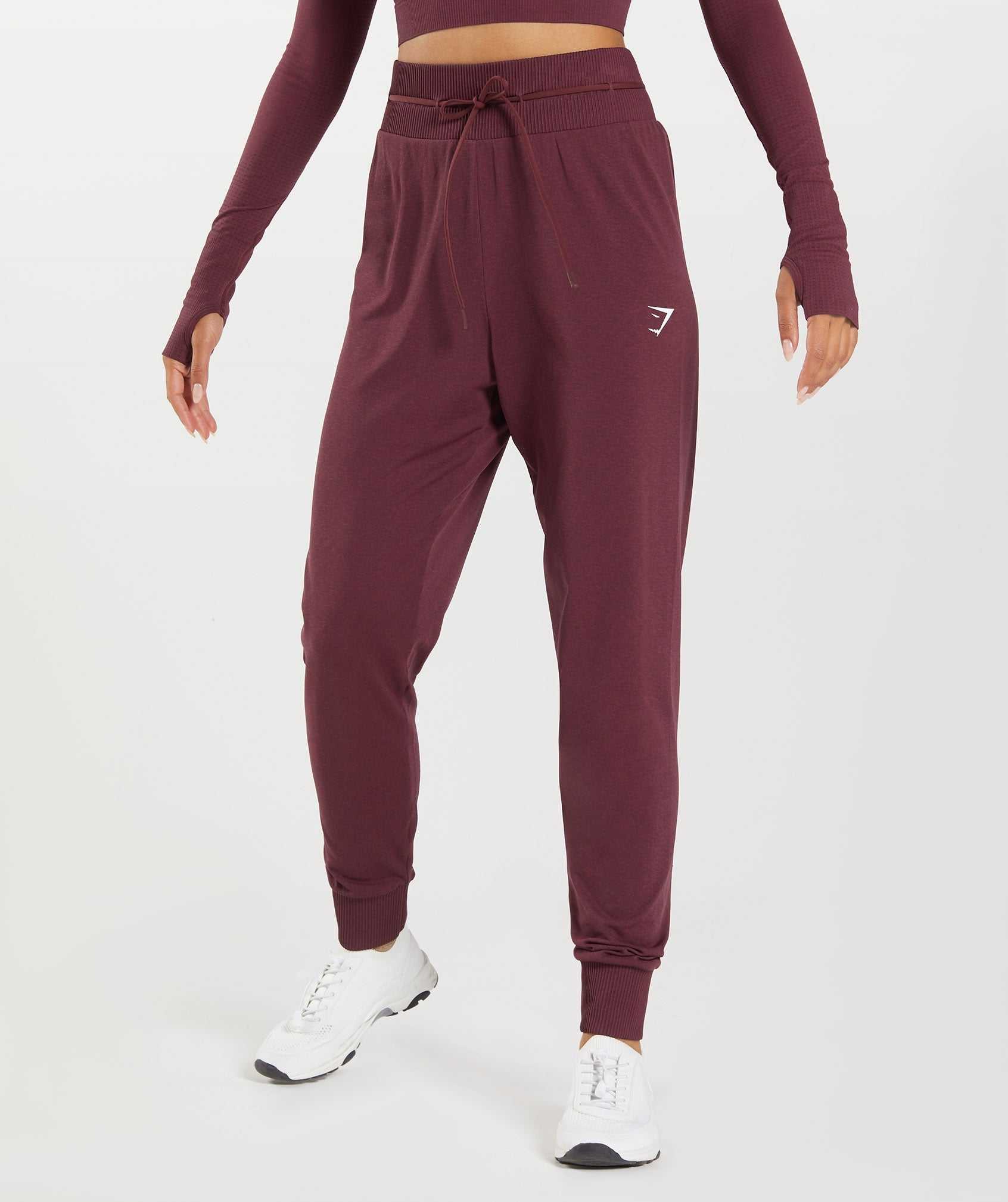 Burgundy Gymshark Vital Seamless 2.0 Women\'s Jogger | JCKEGP138