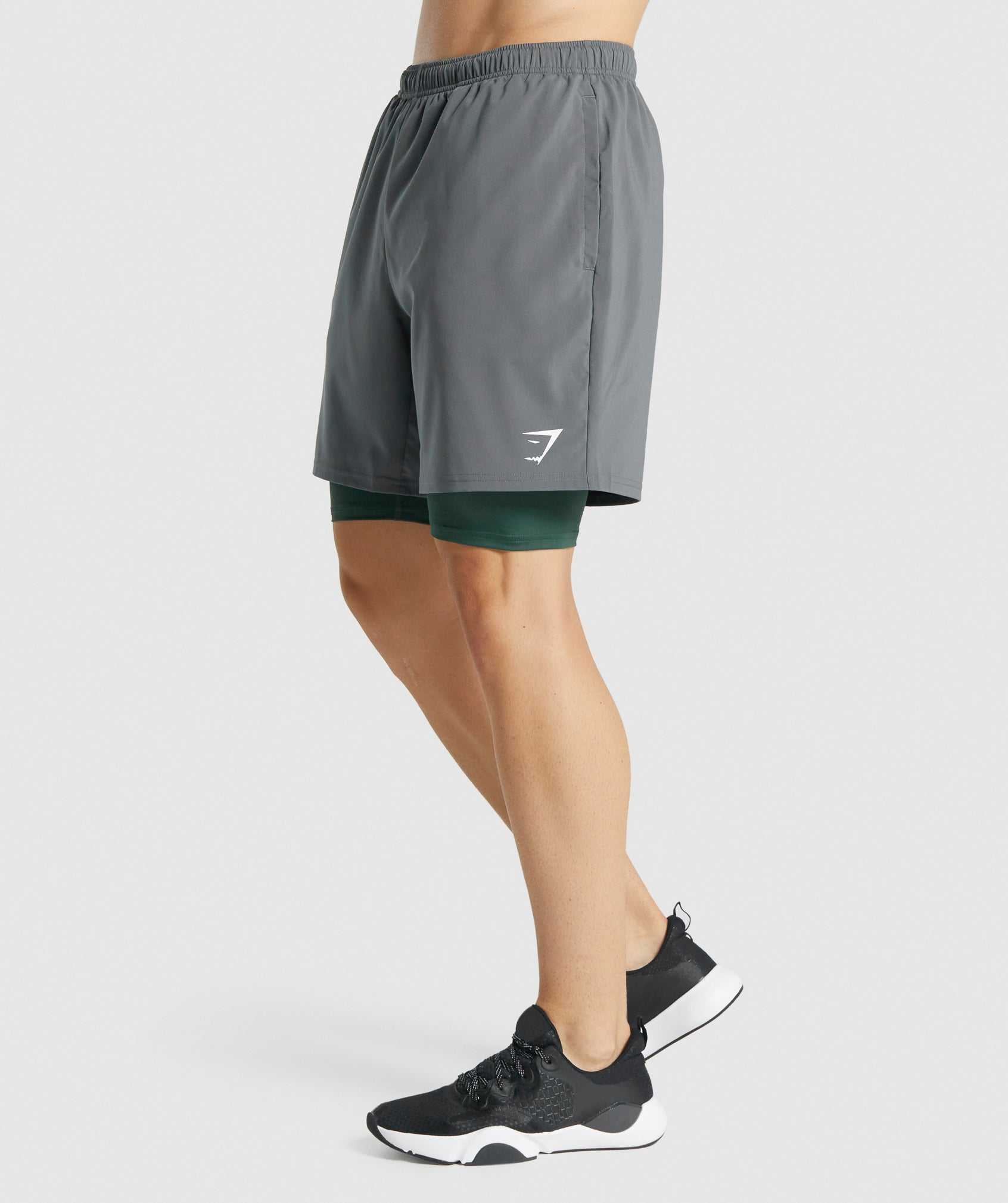 Dark Green Gymshark Element Baselayer - Dark Green Men's Shorts | OKVHDW425