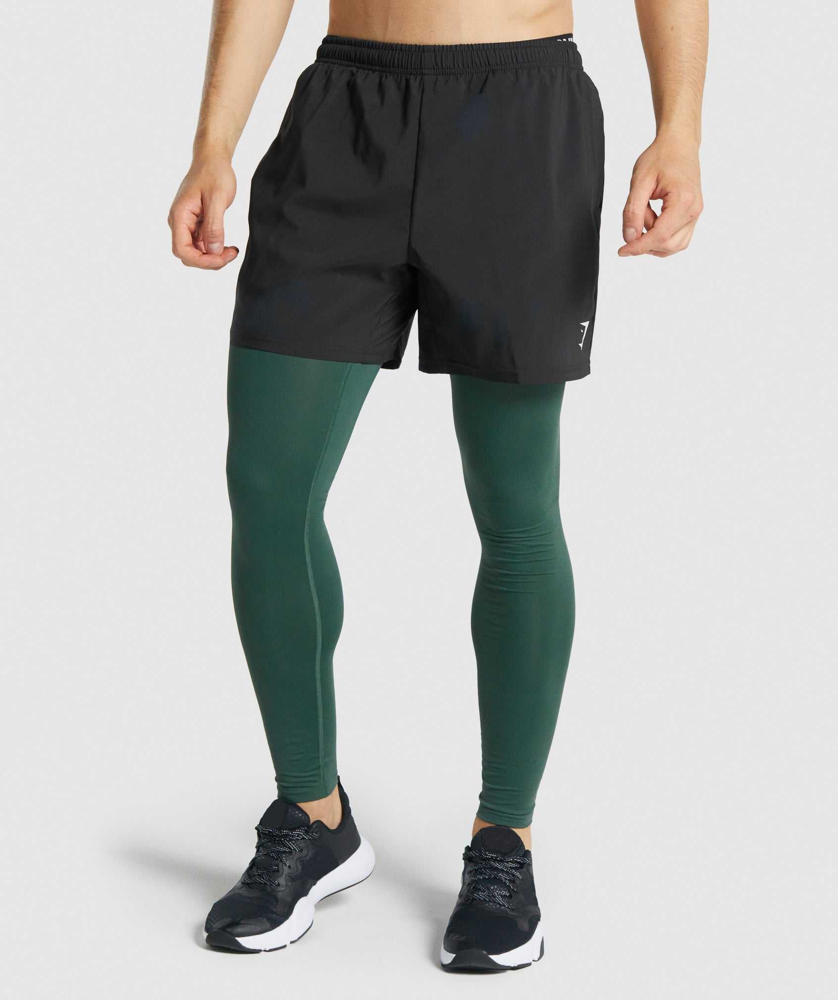 Dark Green Gymshark Element Baselayer Men's Shorts | BKCAEV085