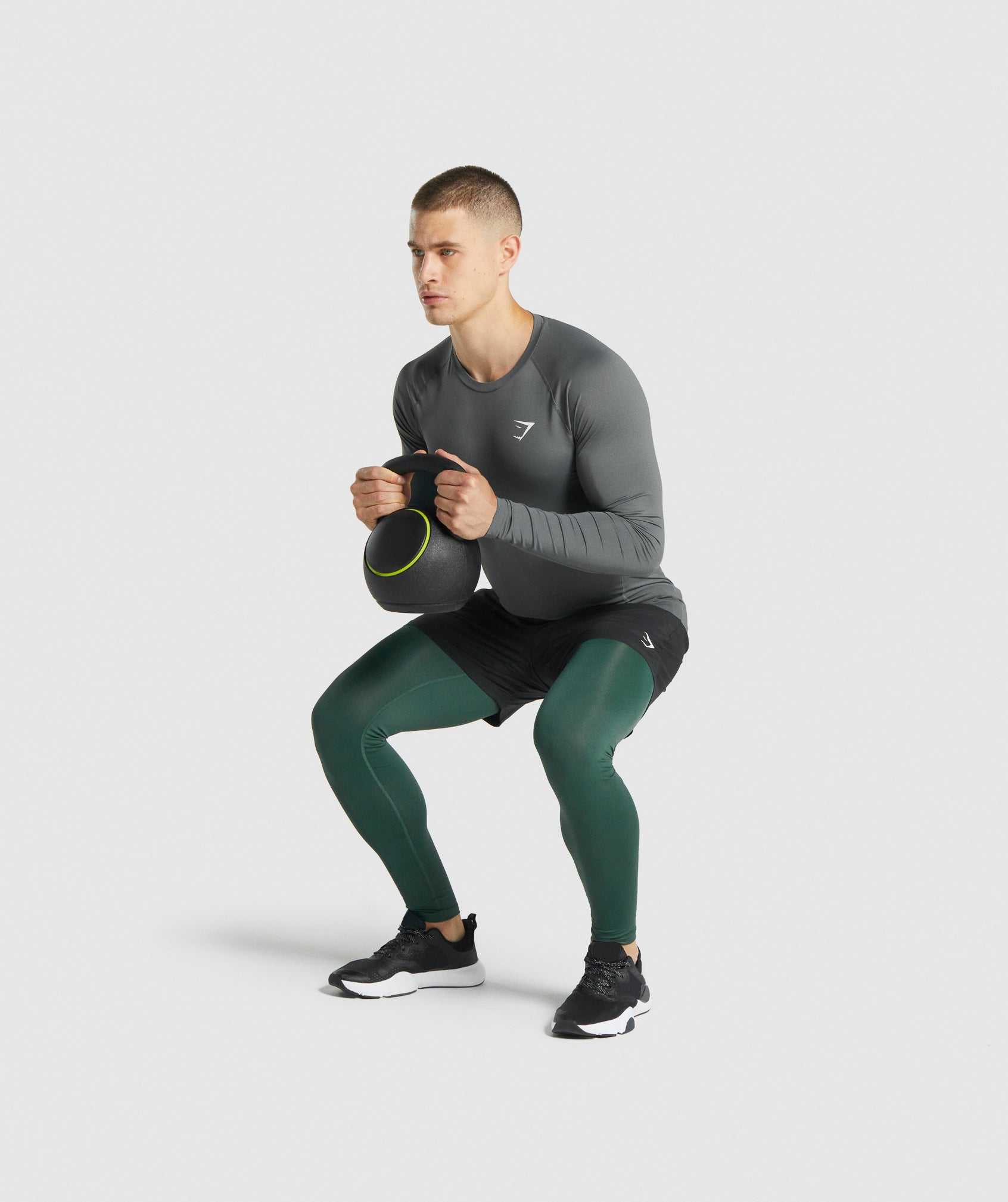 Dark Green Gymshark Element Baselayer Men's Jogger | PLNYJH831