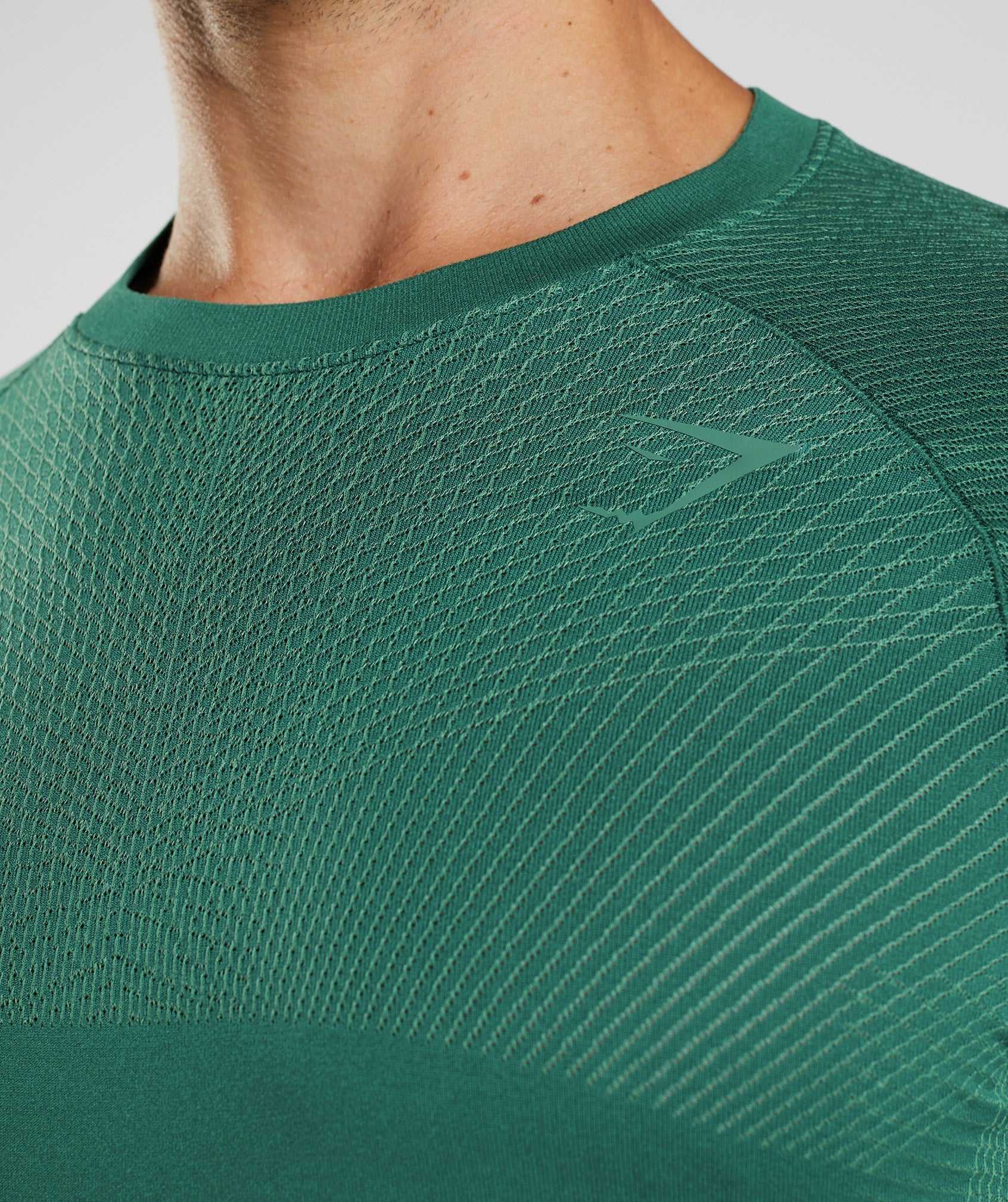 Green / Green Gymshark Apex Seamless Long Sleeve Men's T Shirts | AULHZX726