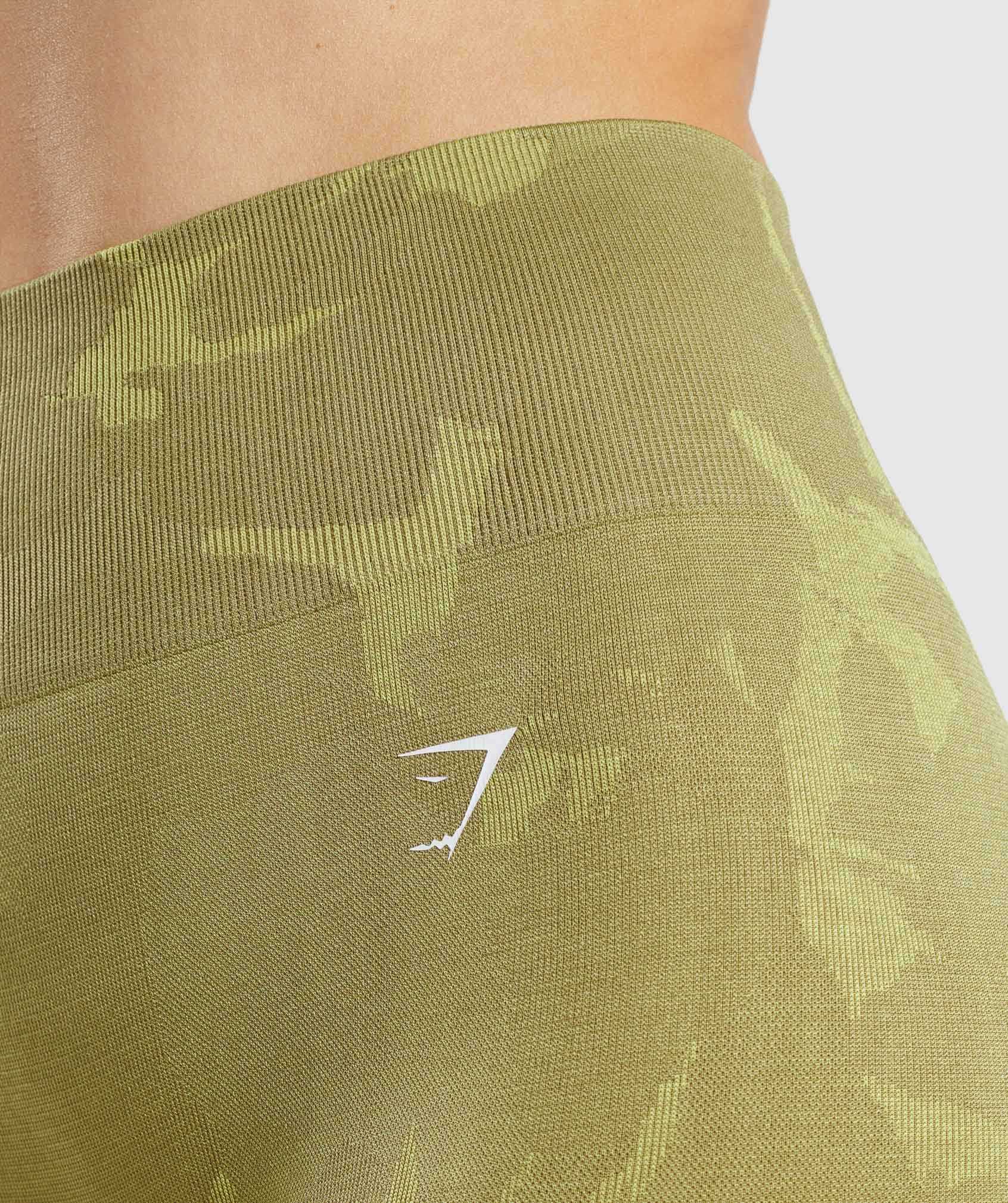 Green Gymshark Adapt Camo Seamless Women's Leggings | ITHRLQ730