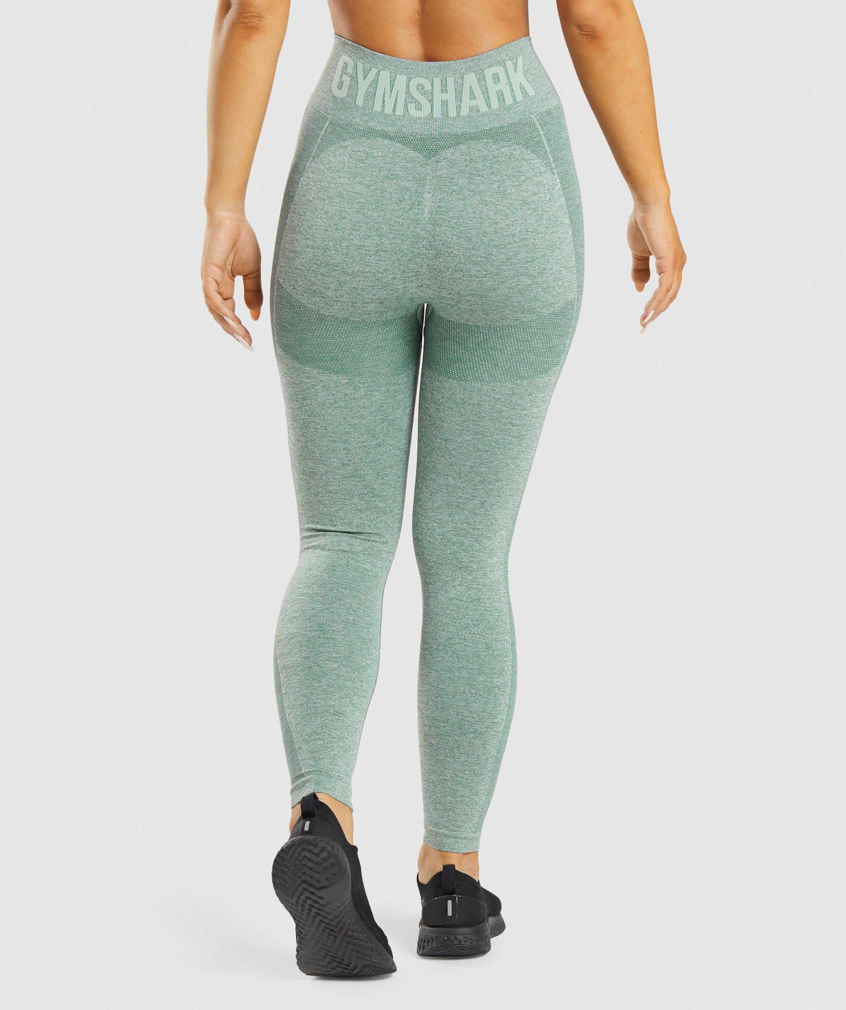 Green Gymshark Flex High Waisted Women's Leggings | YBTFZE387