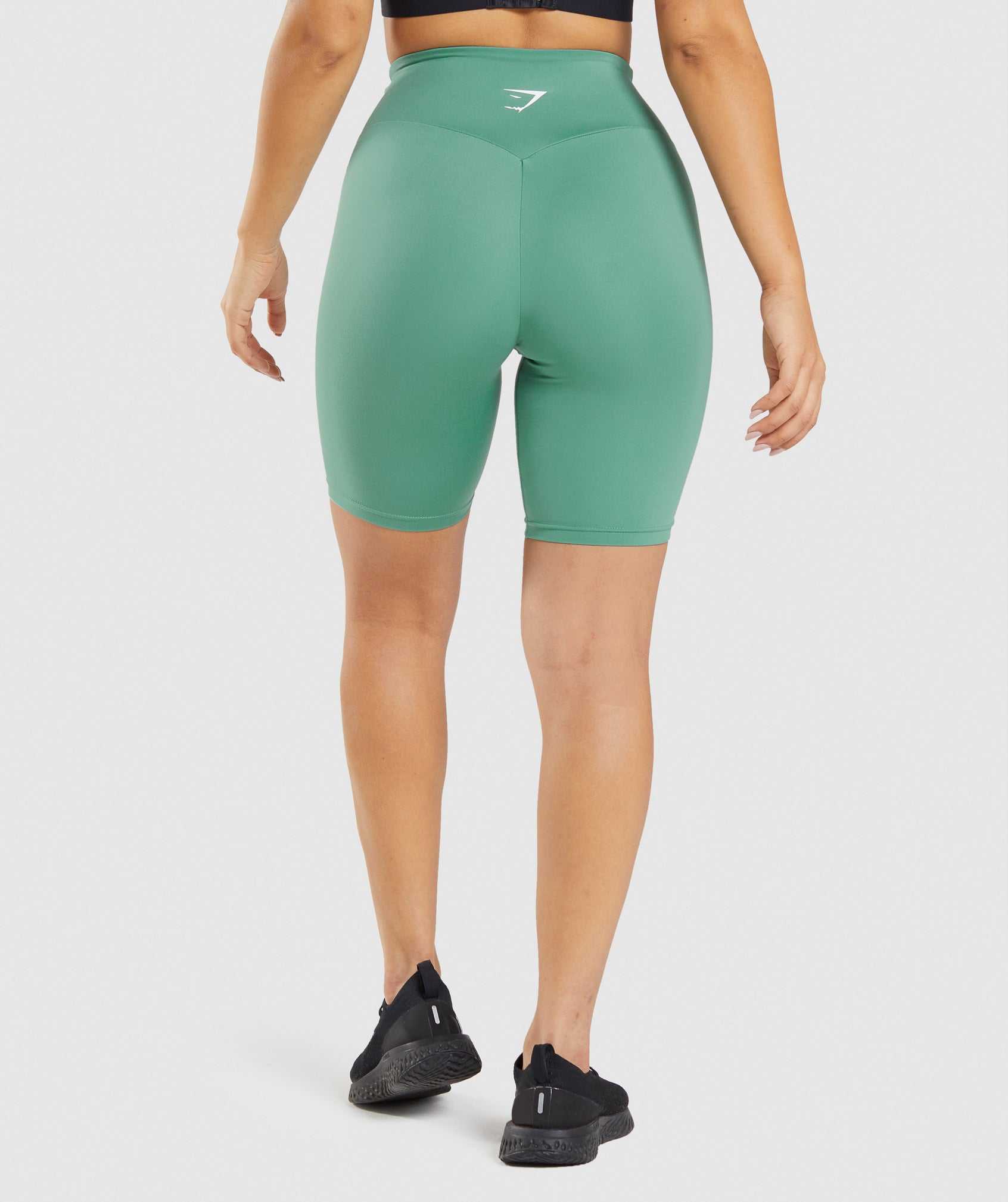 Green Gymshark Training Cycling Women's Shorts | JZUTHE497