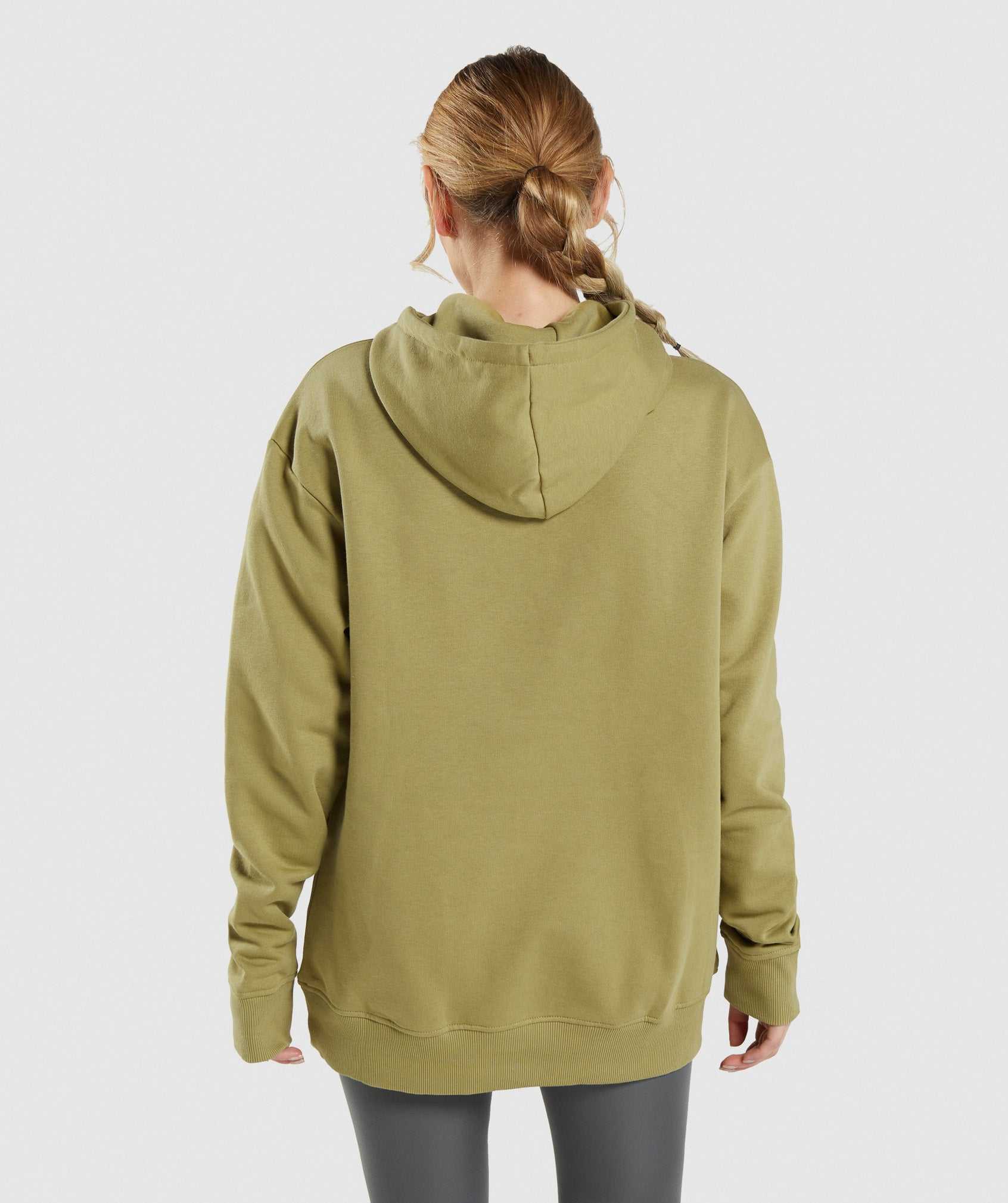 Green Gymshark Training Oversized Women's Hoodie | XTKRQO849