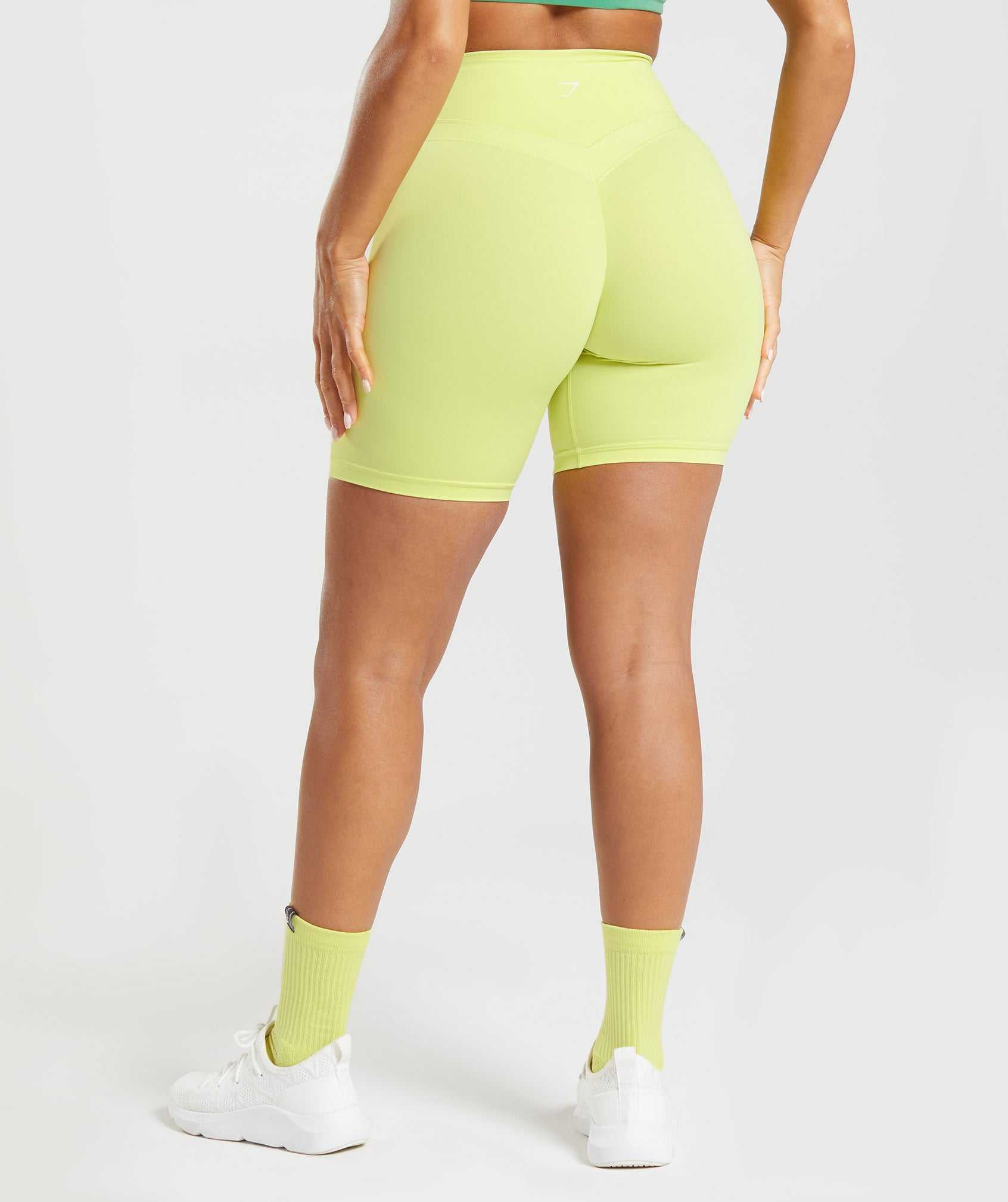 Green Gymshark Whitney Cycling Women's Shorts | FHSJMR607