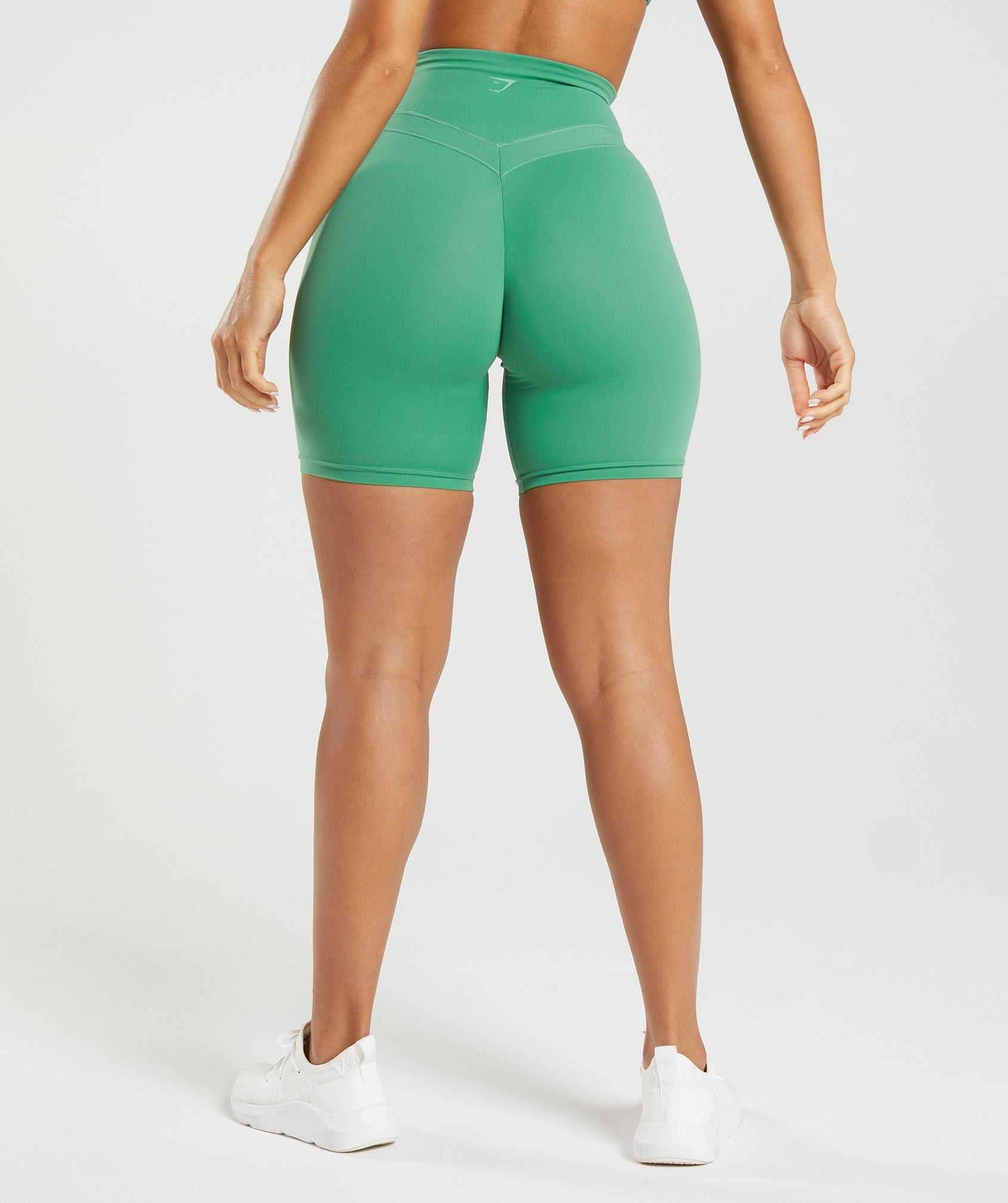 Green Gymshark Whitney Cycling Women's Shorts | OVEJFH987