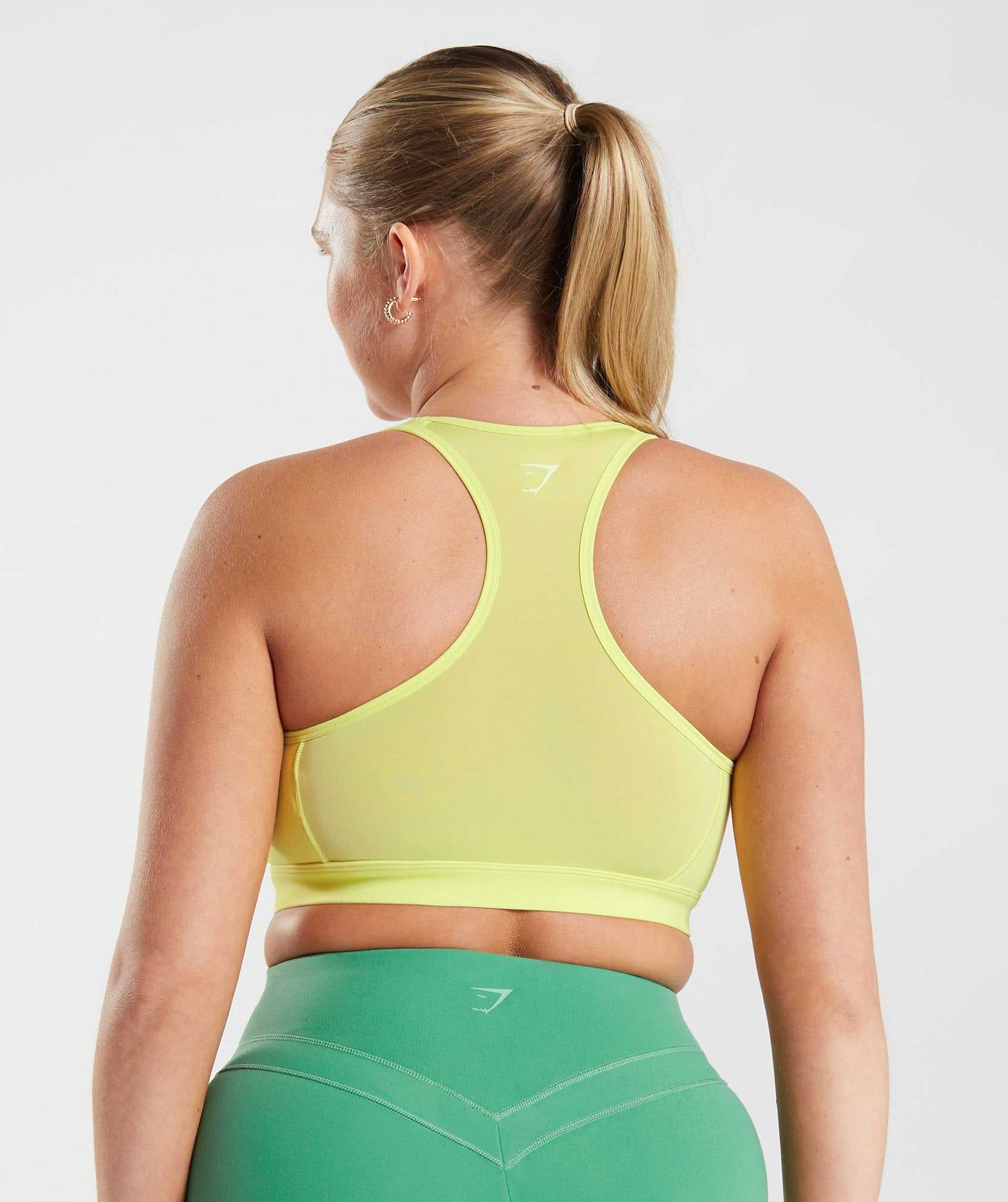 Green Gymshark Whitney Mesh Women's Sports Bra | ERWLQA027