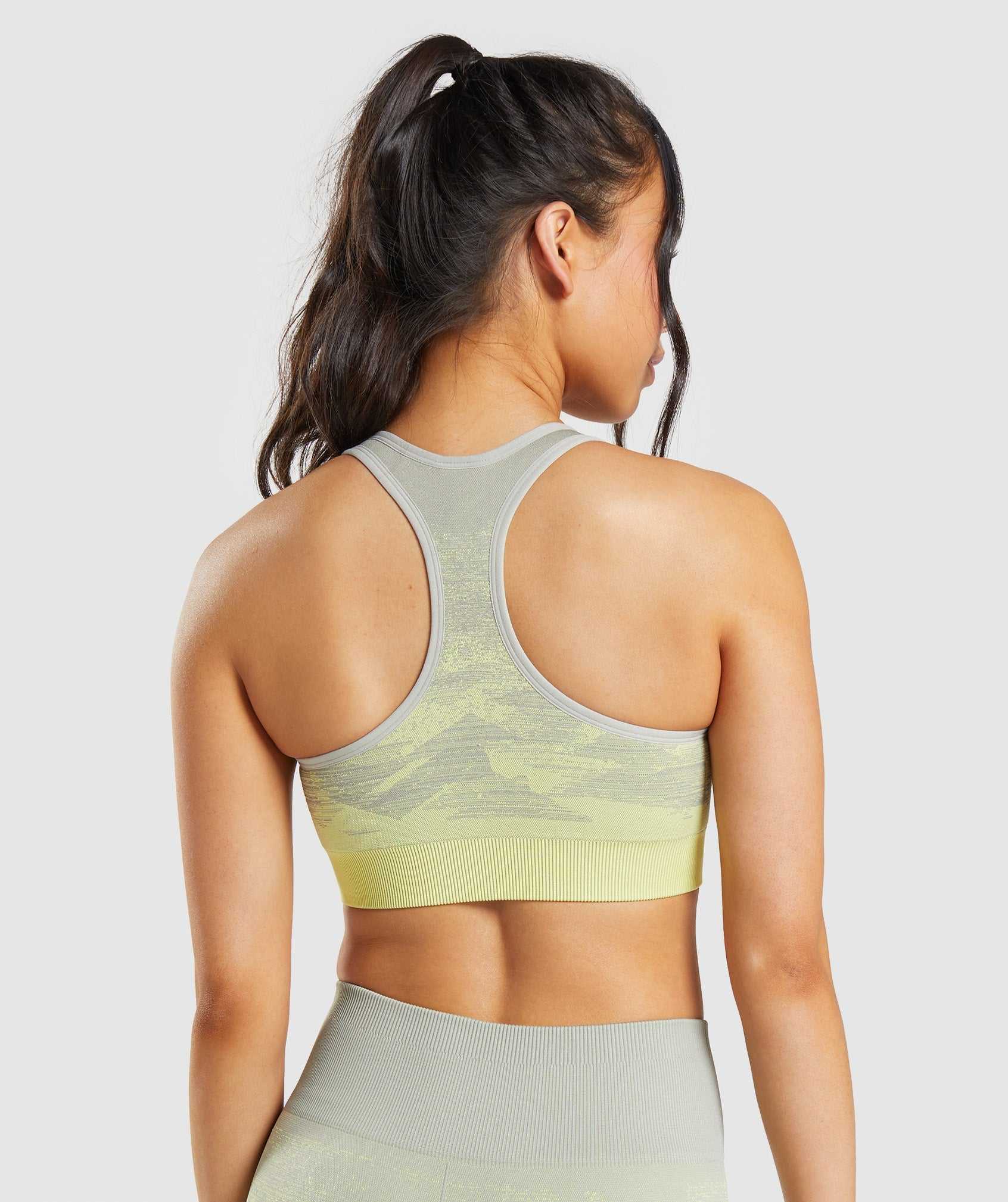 Grey Brown Grey Gymshark Adapt Ombre Seamless Women's Sports Bra | YIRKUB280