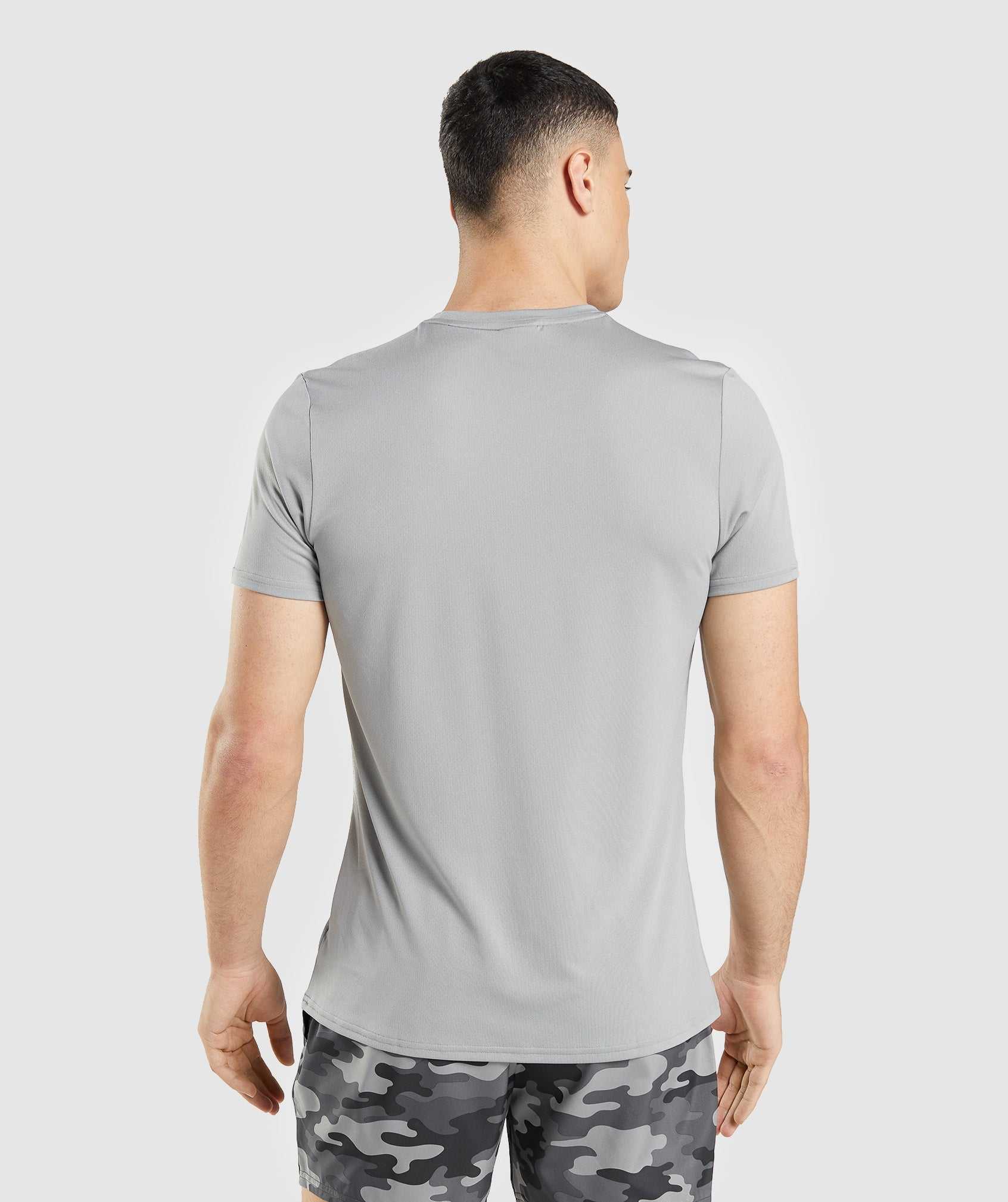 Grey Gymshark Arrival Graphic Men's T Shirts | WYUQVF436