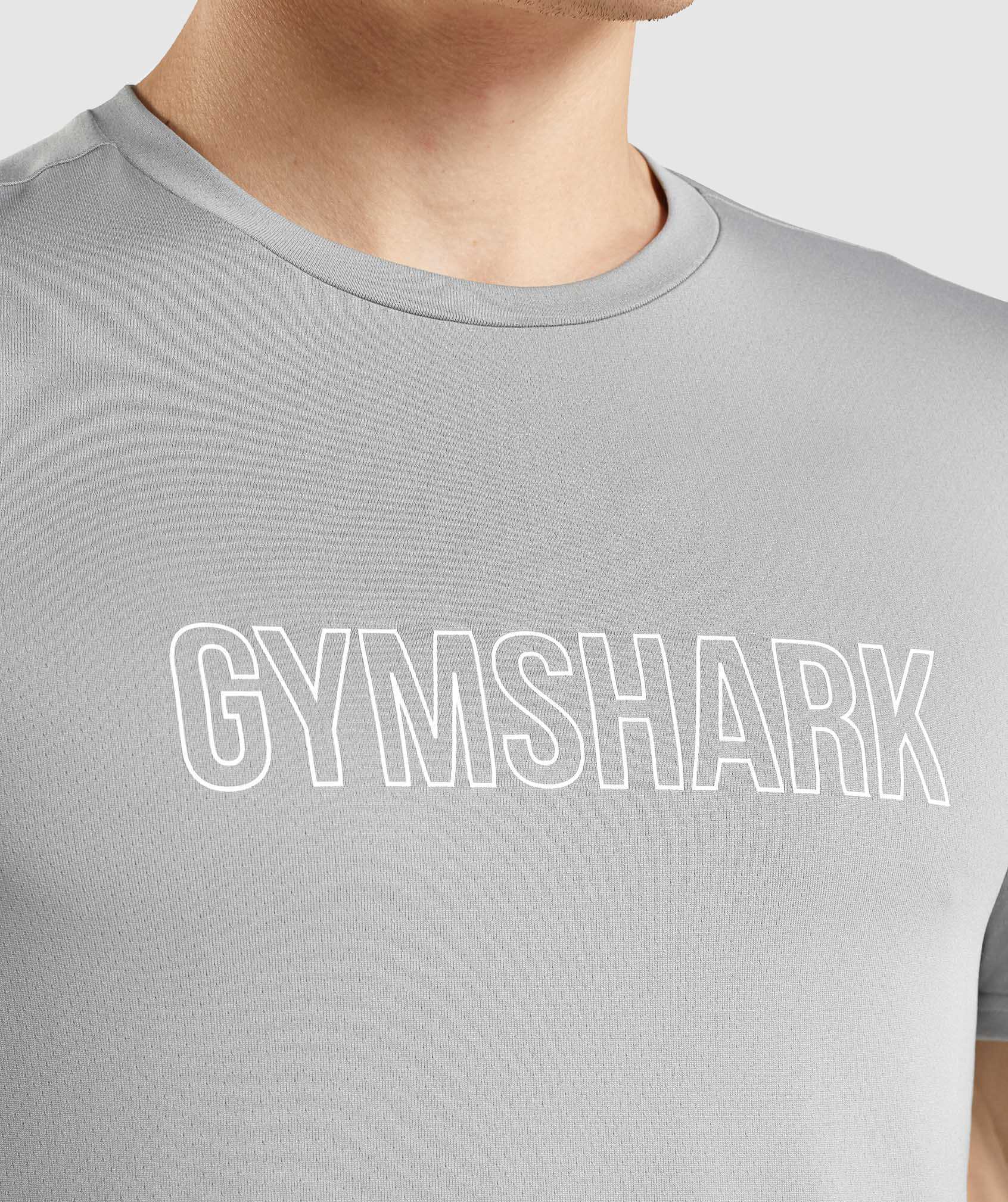 Grey Gymshark Arrival Graphic Men's T Shirts | WYUQVF436