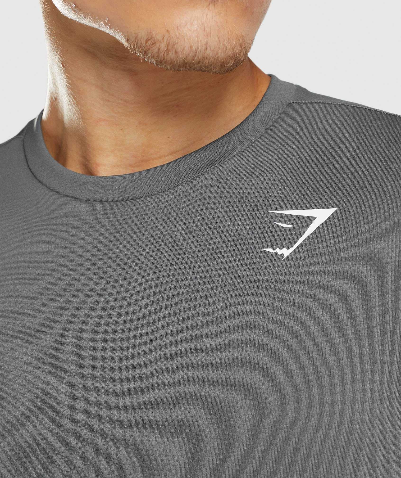 Grey Gymshark Arrival Long Sleeve Men's T Shirts | HXOYPJ690