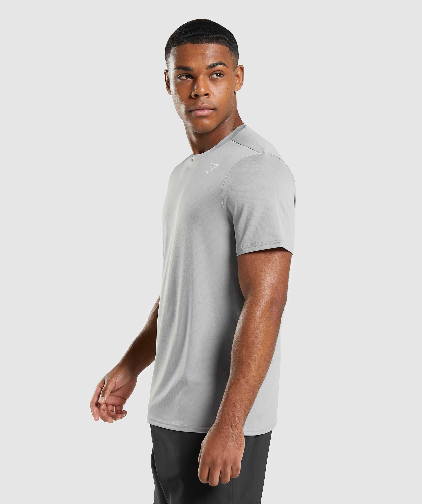 Grey Gymshark Arrival Regular Fit Men's T Shirts | TBOUWC752