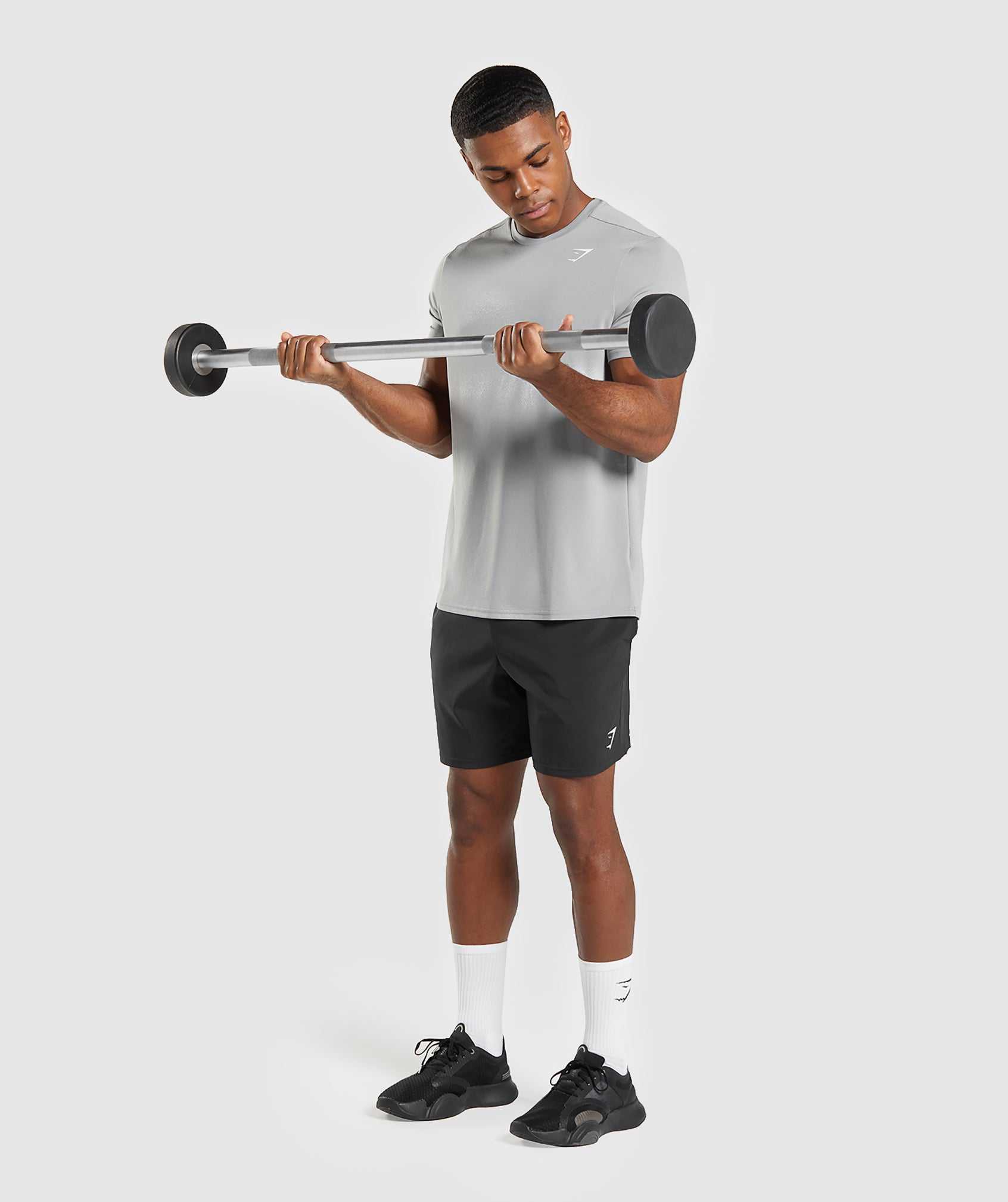 Grey Gymshark Arrival Regular Fit Men's T Shirts | TBOUWC752