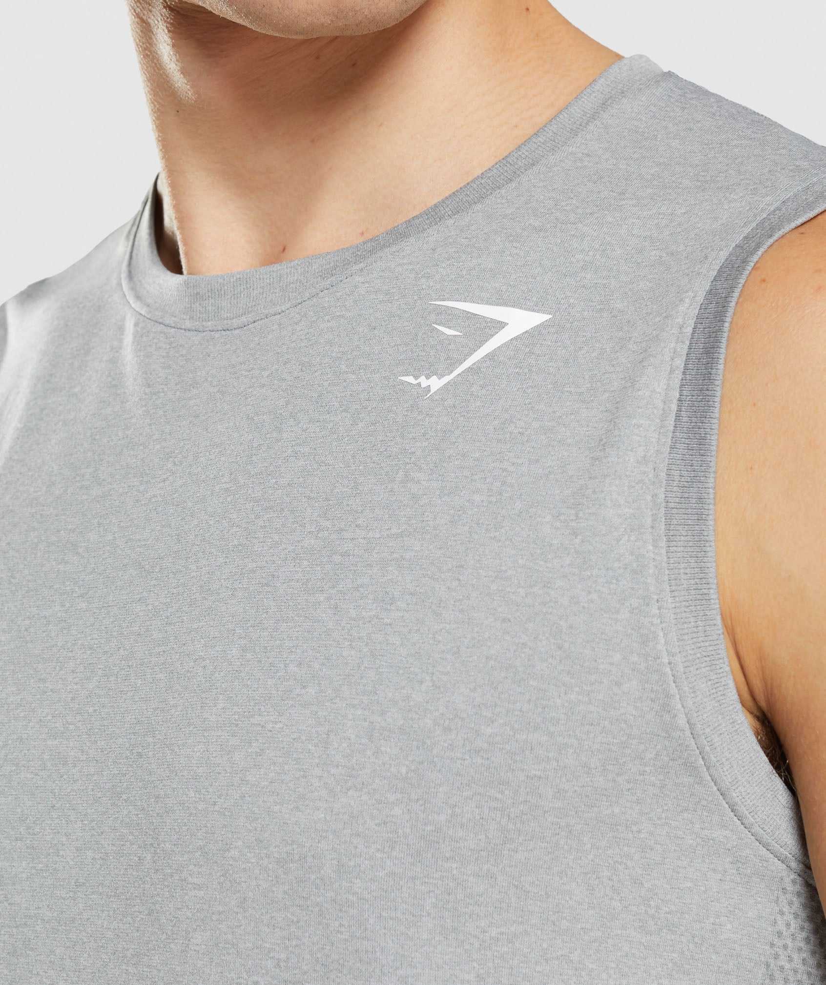 Grey Gymshark Arrival Seamless Men's Tanks | EFMAVS309