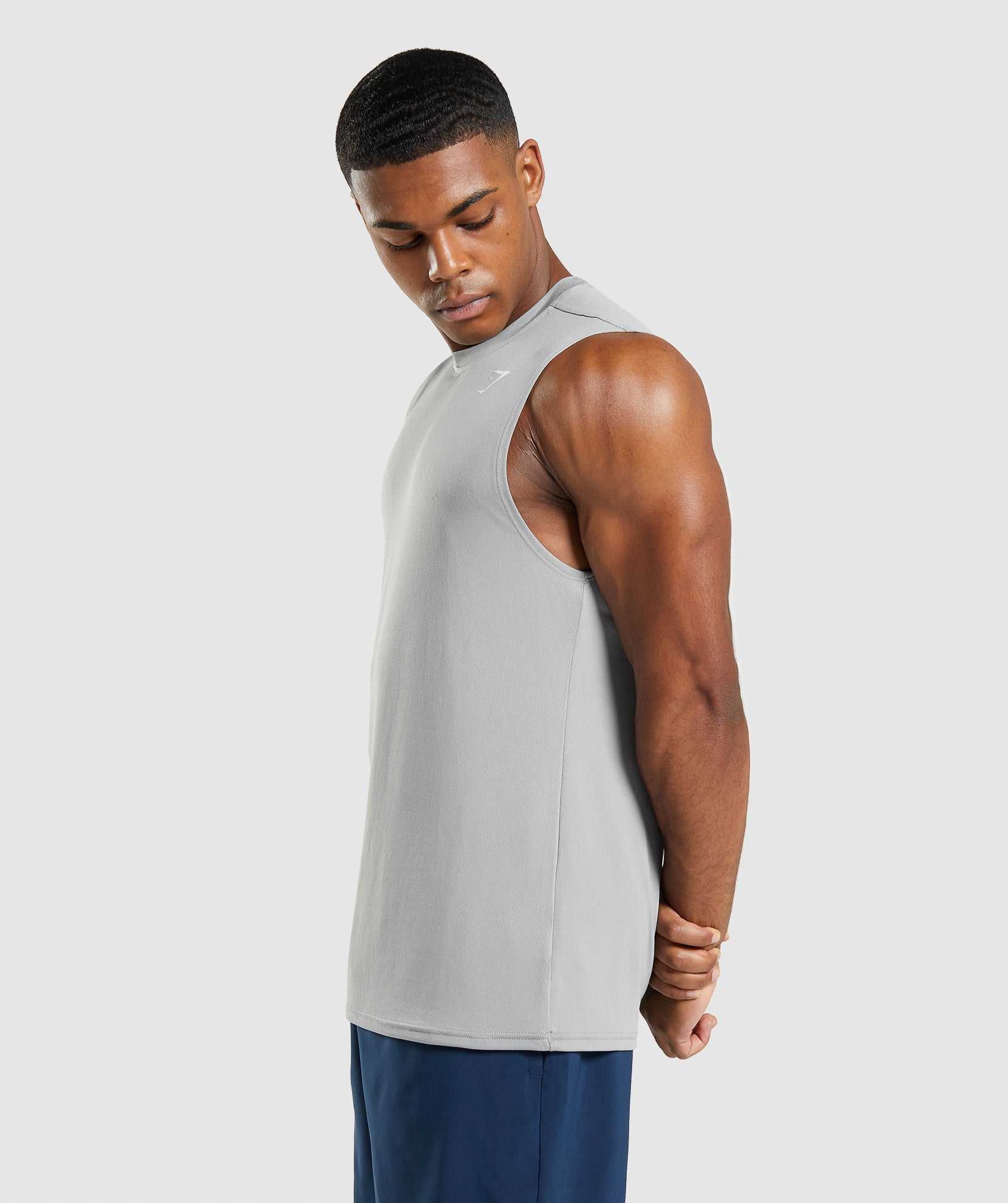 Grey Gymshark Arrival Sleeveless Men's Tanks | LFZTWJ857